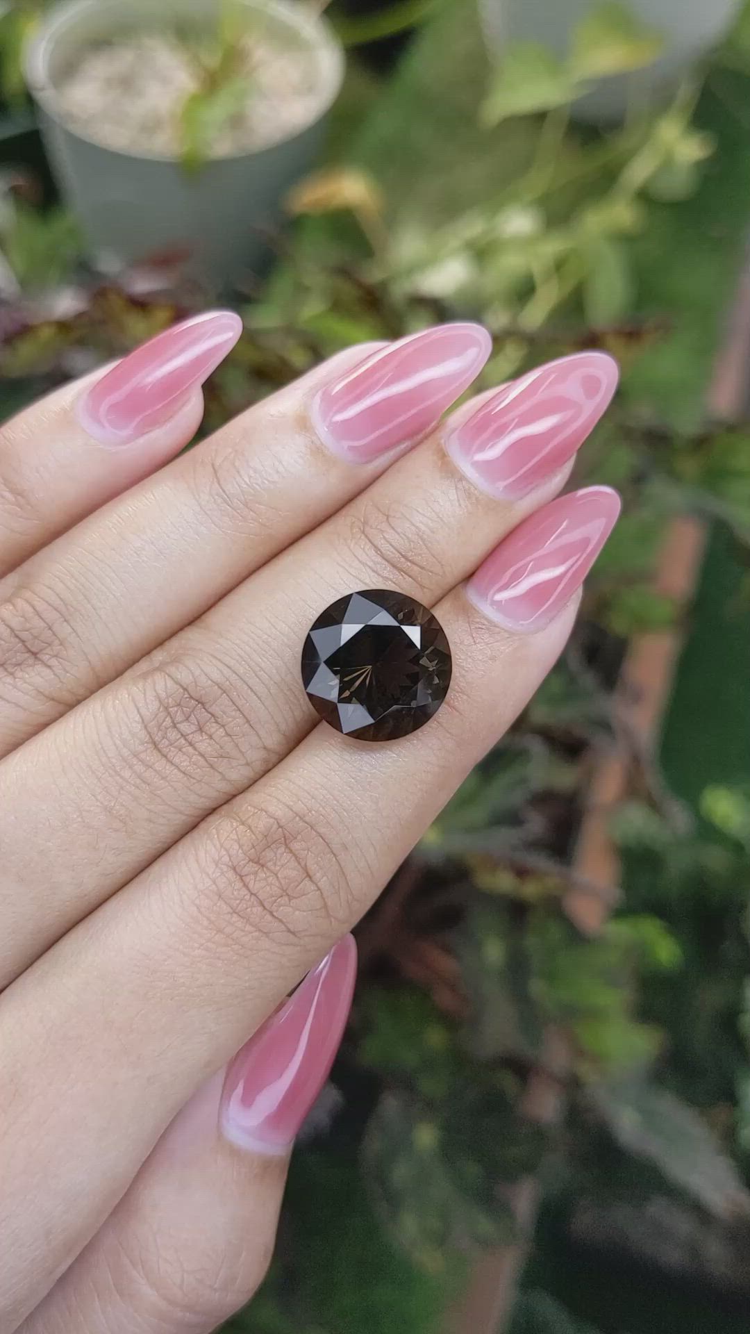 8.76 Ct. Smokey Quartz from Brazil Size Video