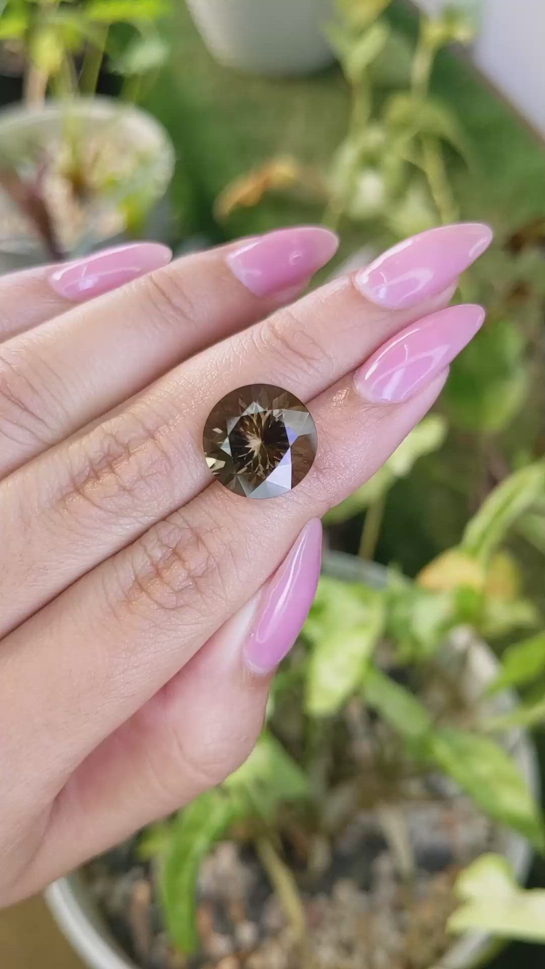 8.39 Ct. Smokey Quartz from Brazil Size Video