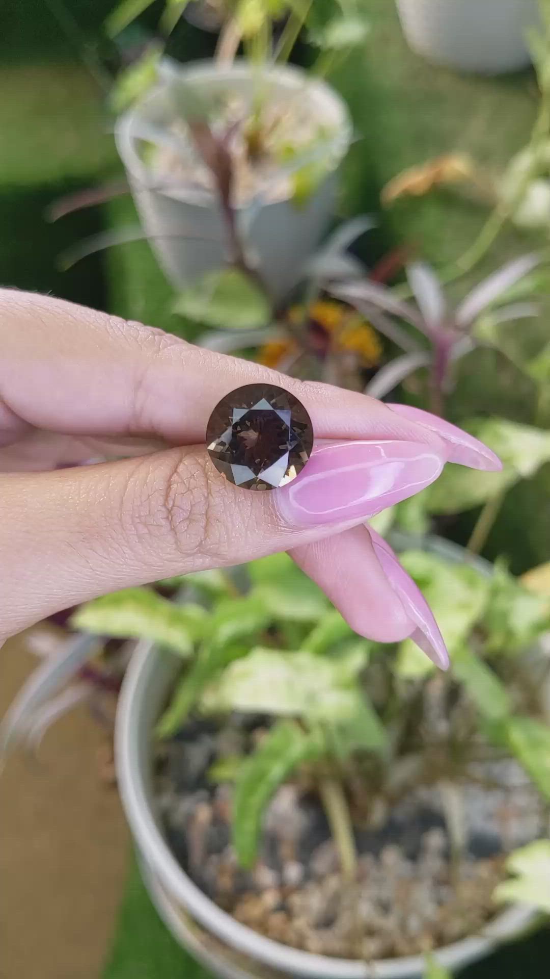 8.85 Ct. Smokey Quartz from Brazil Size Video