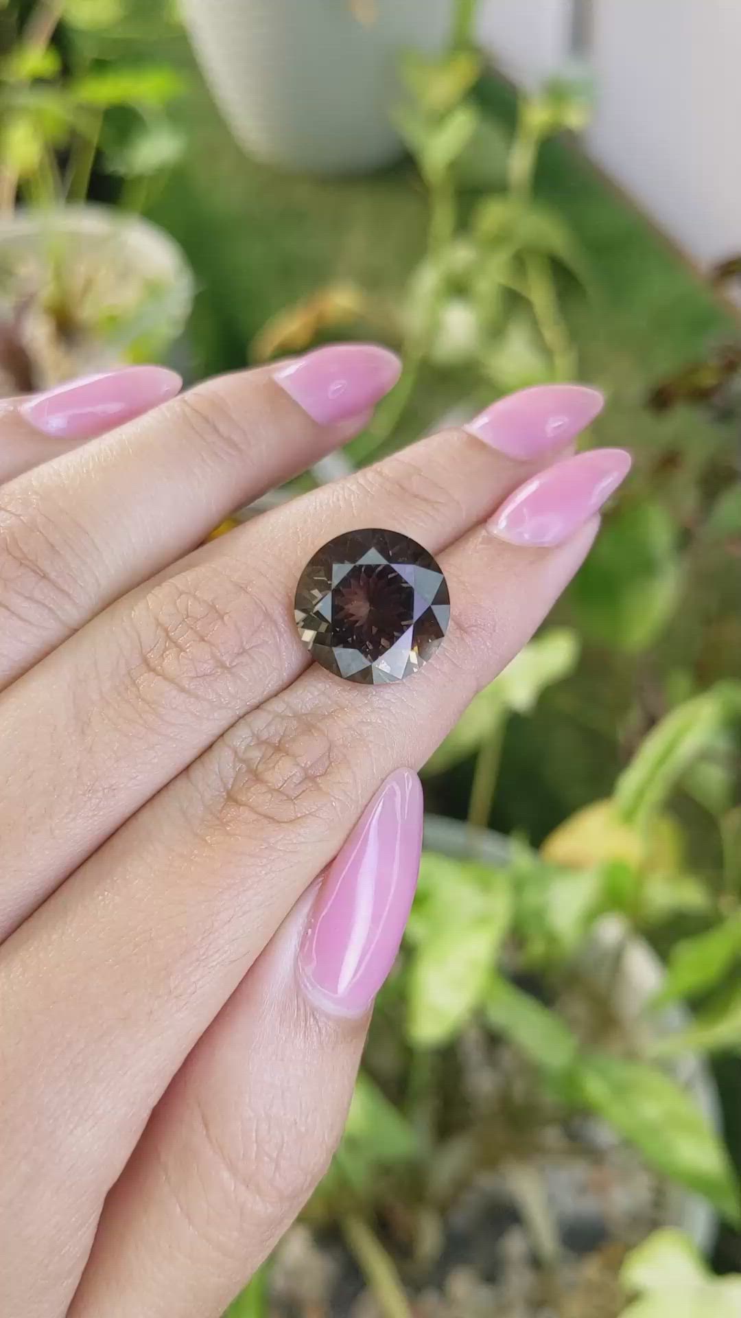 8.85 Ct. Smokey Quartz from Brazil Size Video