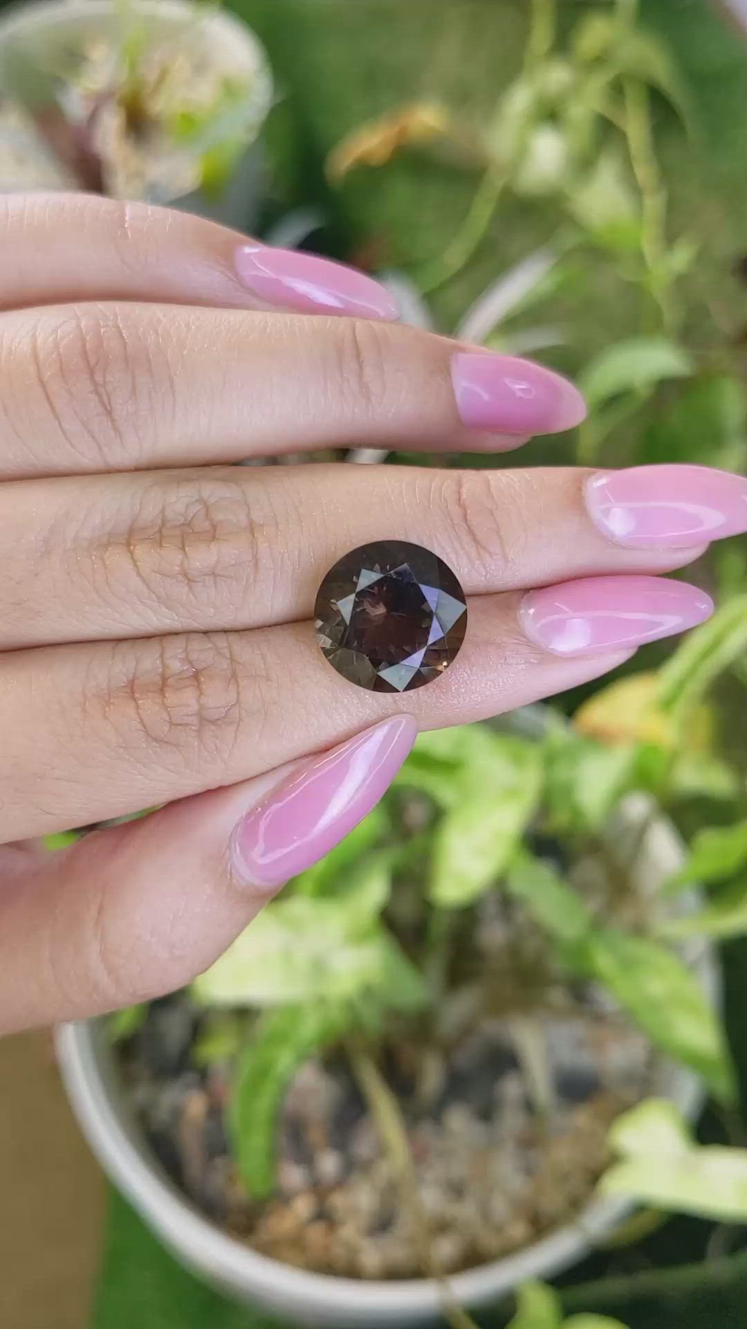 8.85 Ct. Smokey Quartz from Brazil Size Video