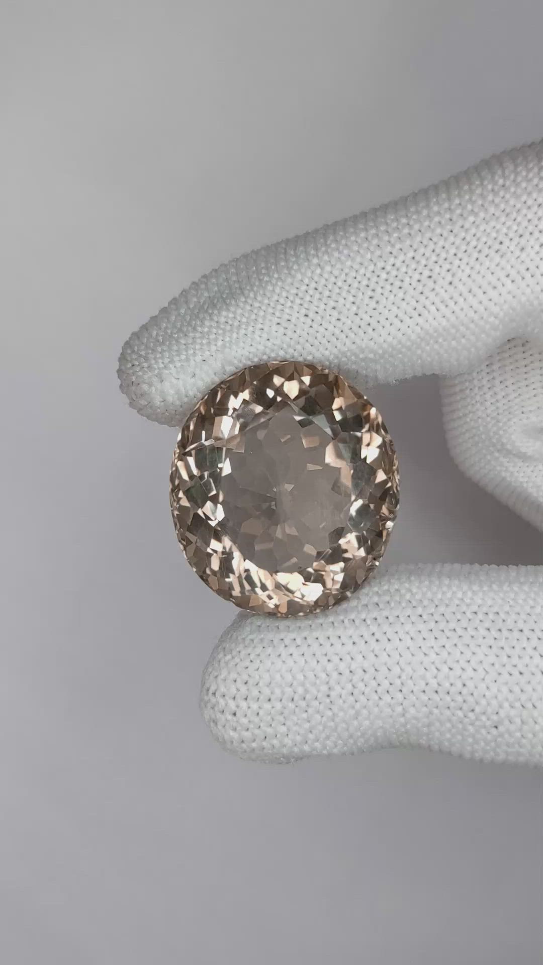 44.46 Ct. Smokey Quartz from Brazil Size Video