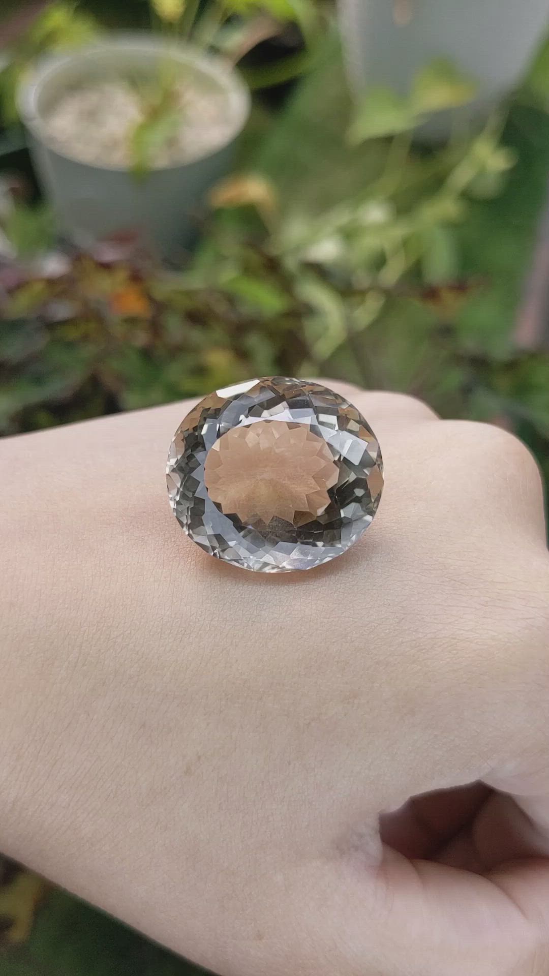 44.46 Ct. Smokey Quartz from Brazil Size Video