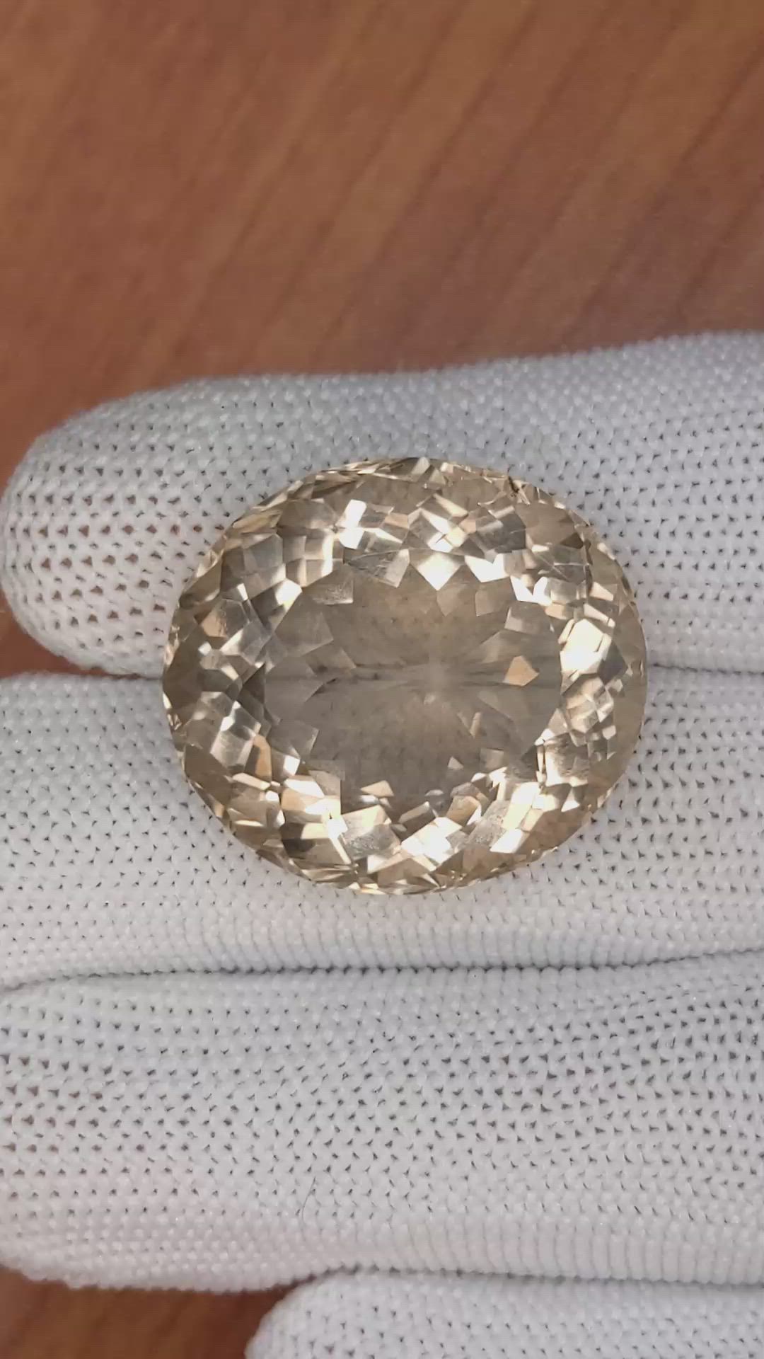 44.46 Ct. Smokey Quartz from Brazil Size Video