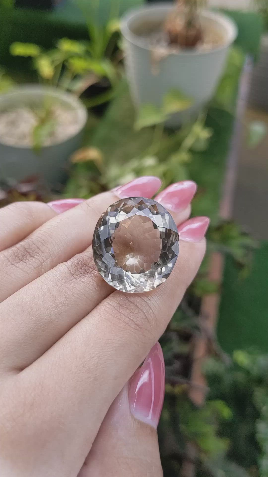 44.46 Ct. Smokey Quartz from Brazil Size Video