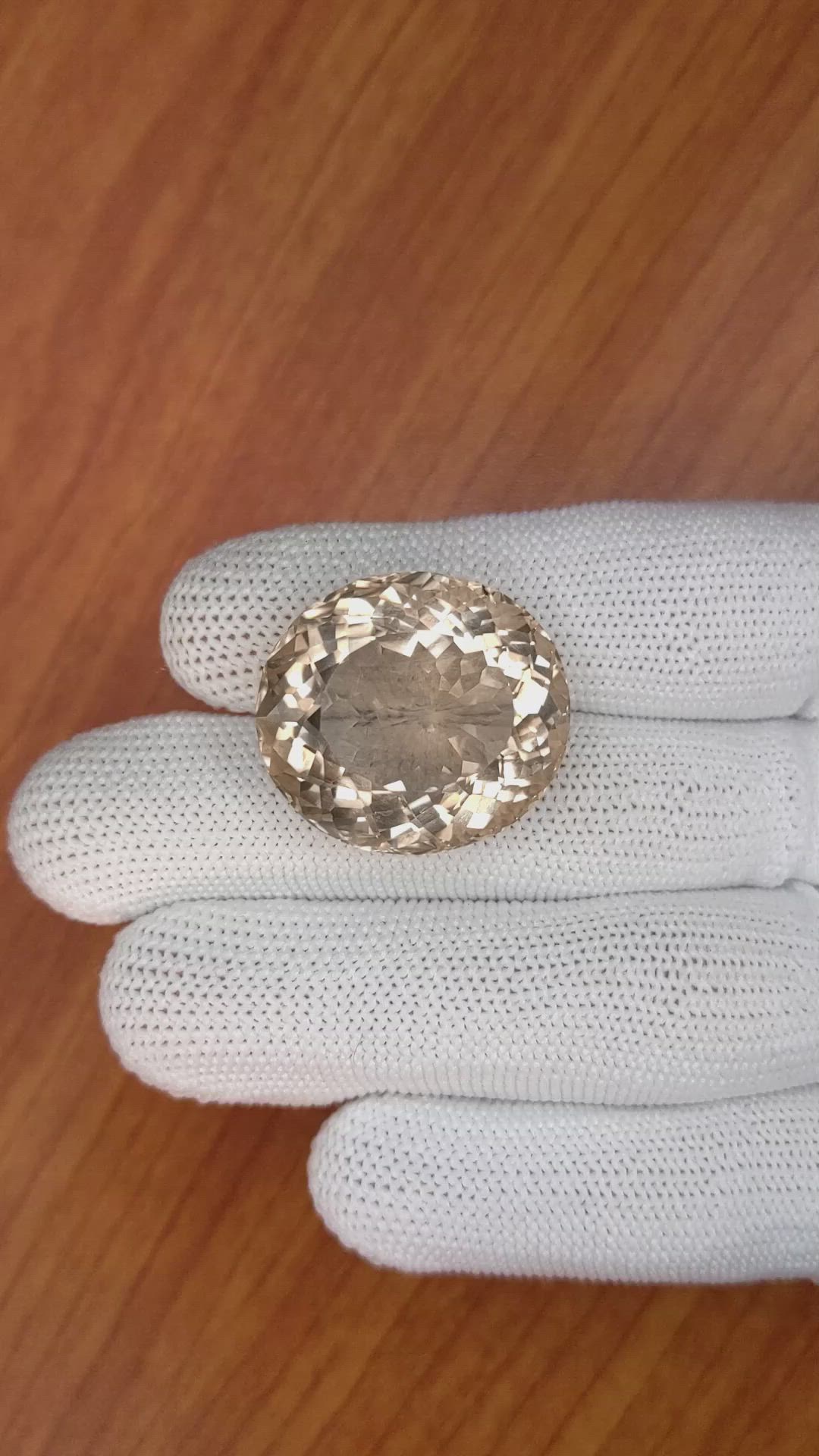 44.46 Ct. Smokey Quartz from Brazil Size Video