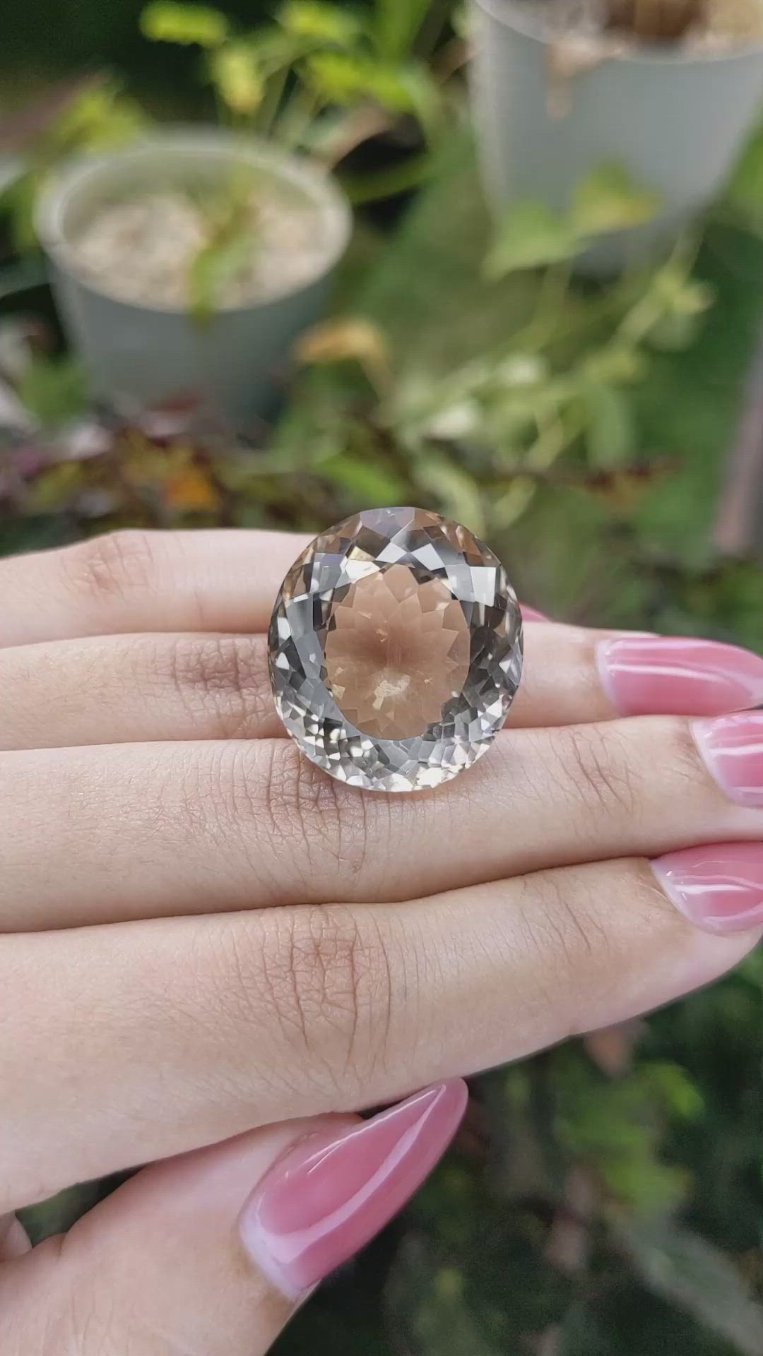 44.46 Ct. Smokey Quartz from Brazil Size Video