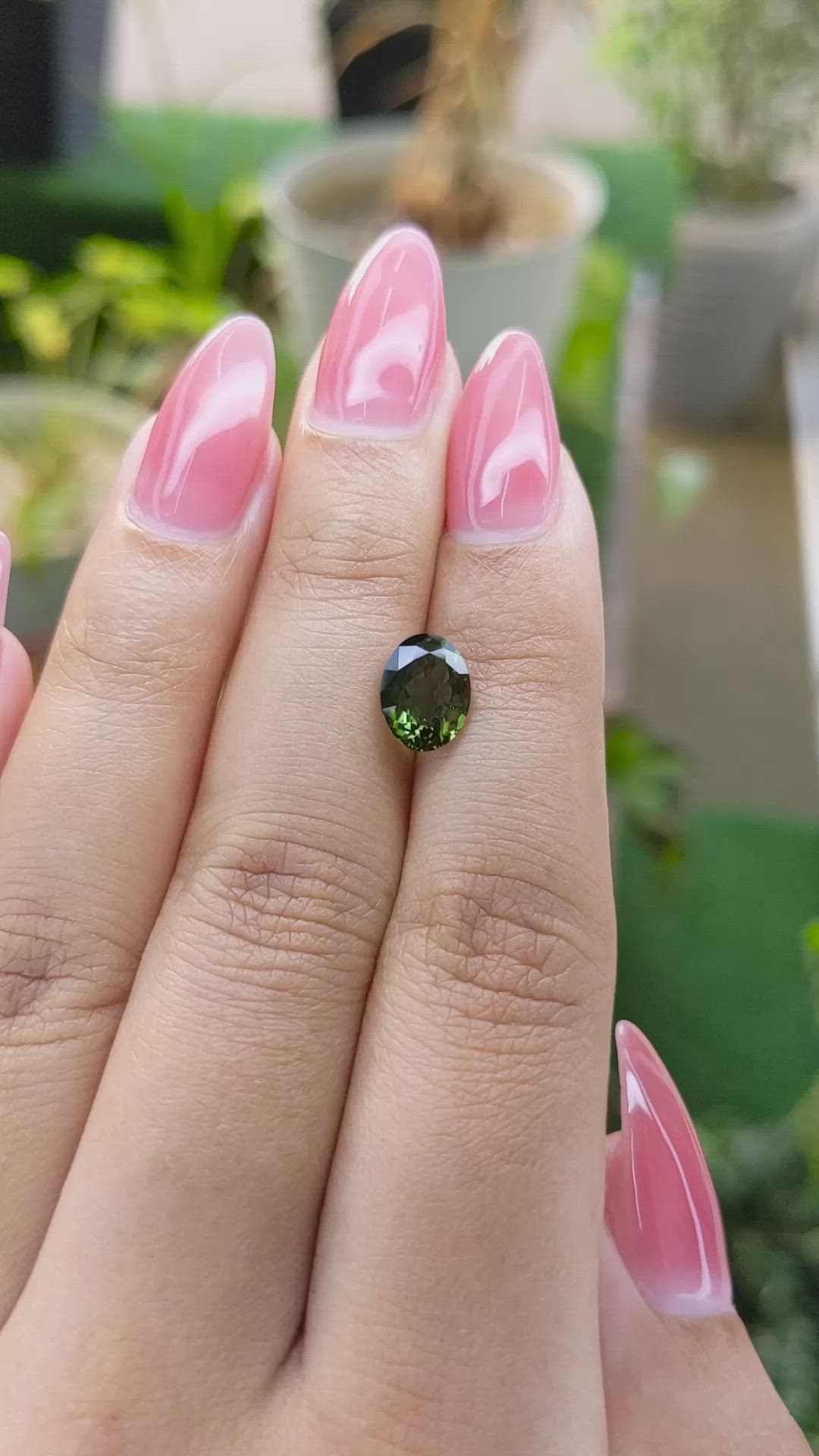 1.50 Ct. Tourmaline from Ceylon (Sri Lanka) Size Video