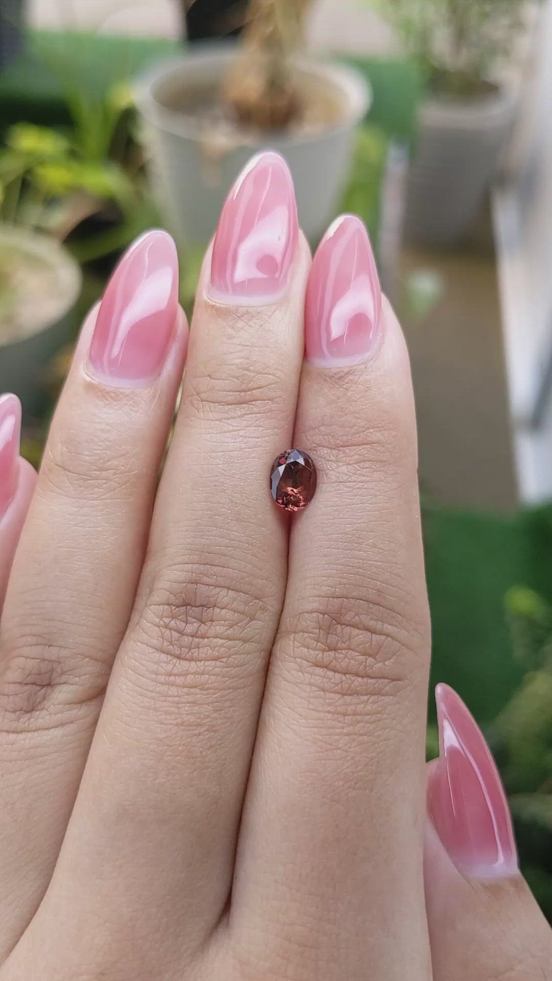 0.87 Ct. Tourmaline from Ceylon (Sri Lanka) Size Video