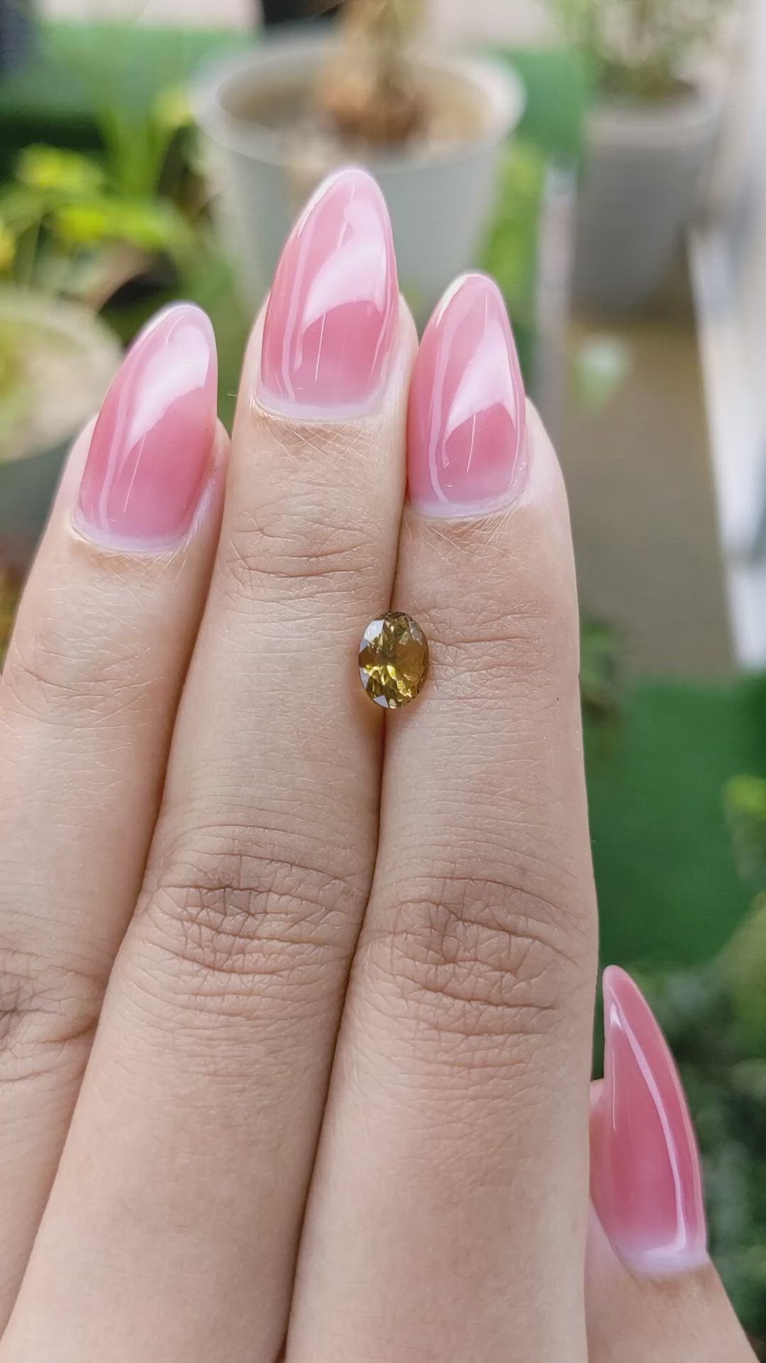 1.01 Ct. Tourmaline from Ceylon (Sri Lanka) Size Video