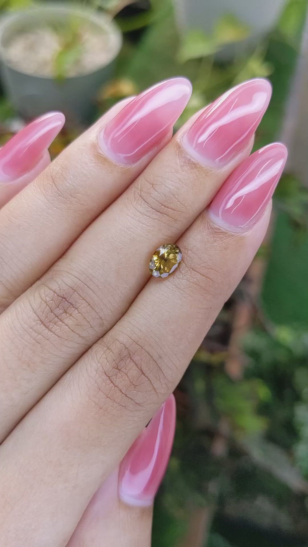 1.01 Ct. Tourmaline from Ceylon (Sri Lanka) Size Video