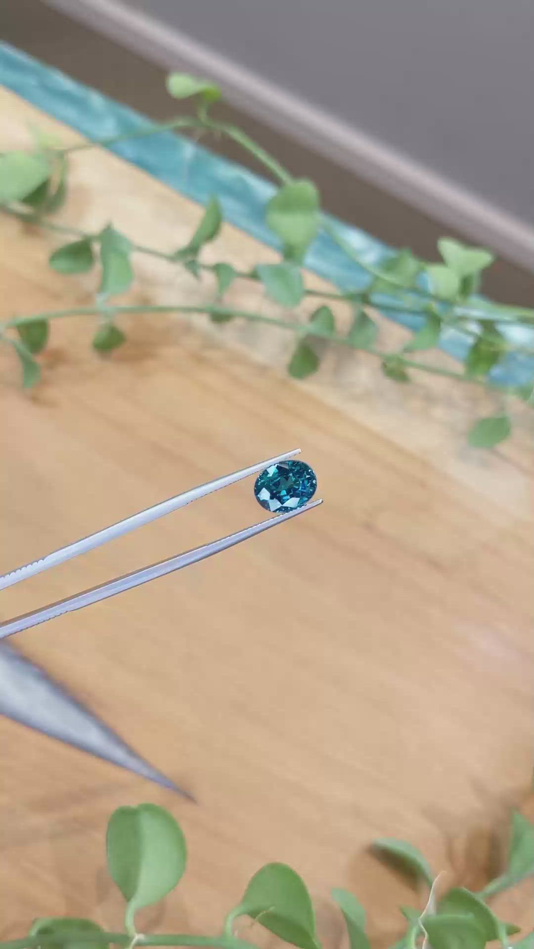 6.64 Ct. Zircon from Cambodia Size Video