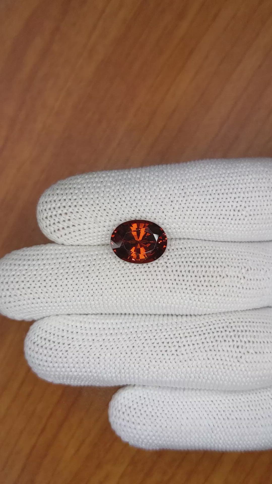 5.37 Ct. Hessonite Garnet from Madagascar Size Video