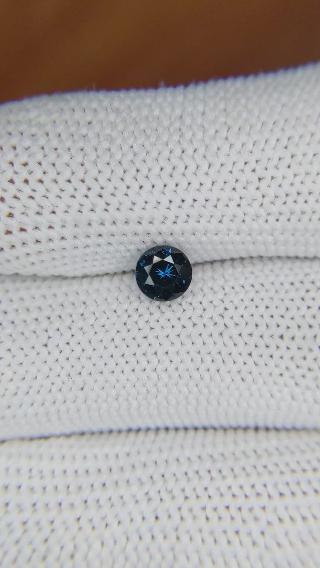 0.69 Ct. Cobalt Spinel from Ceylon (Sri Lanka) Size Video