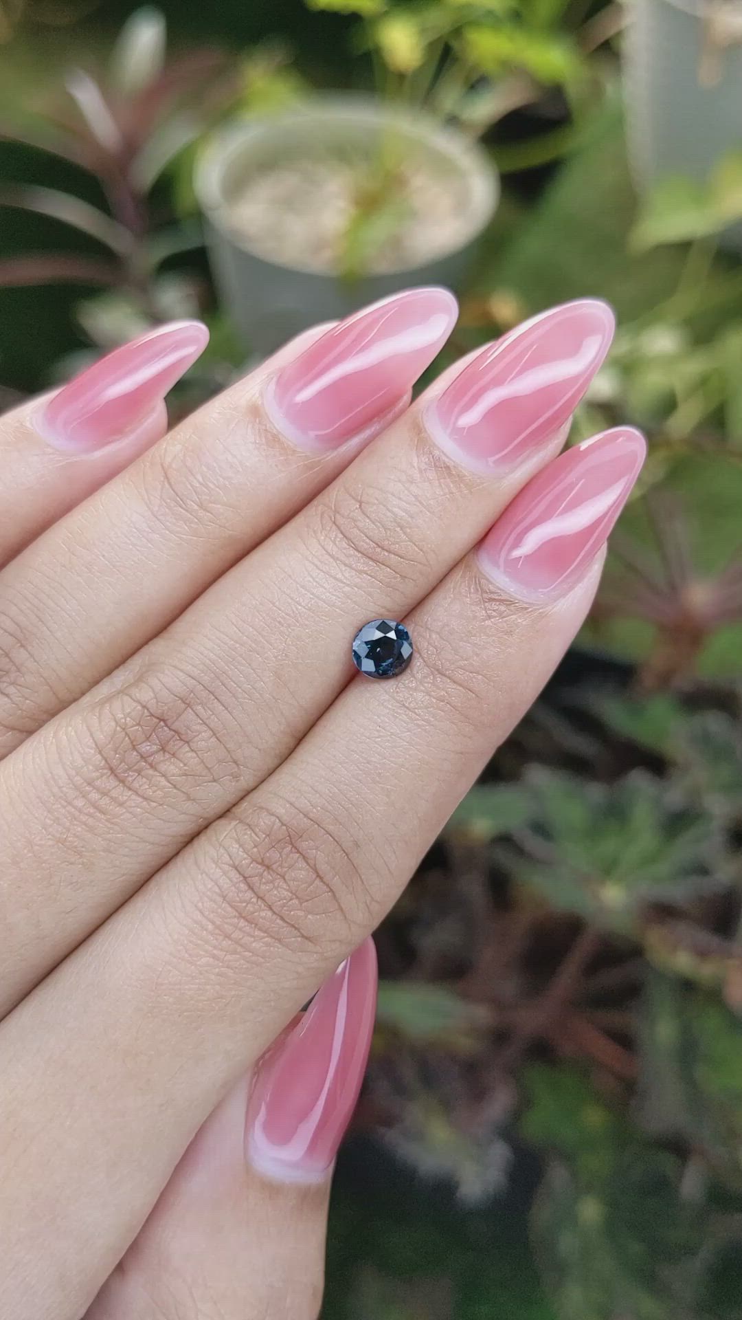 0.69 Ct. Cobalt Spinel from Ceylon (Sri Lanka) Size Video