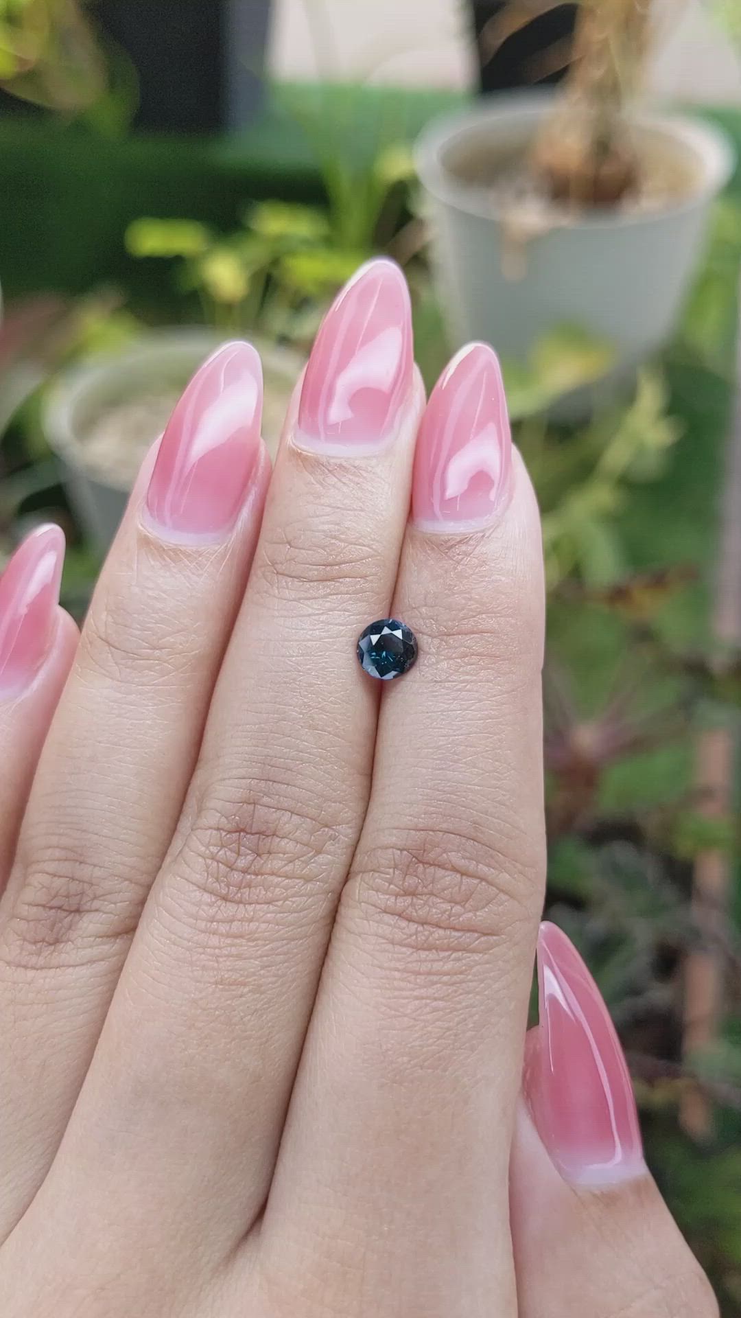0.69 Ct. Cobalt Spinel from Ceylon (Sri Lanka) Size Video