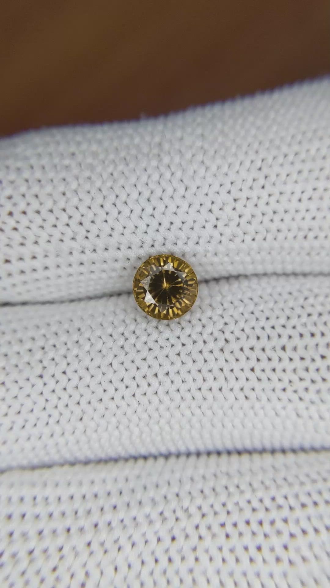 1.49 Ct. Zircon from Ceylon (Sri Lanka) Size Video