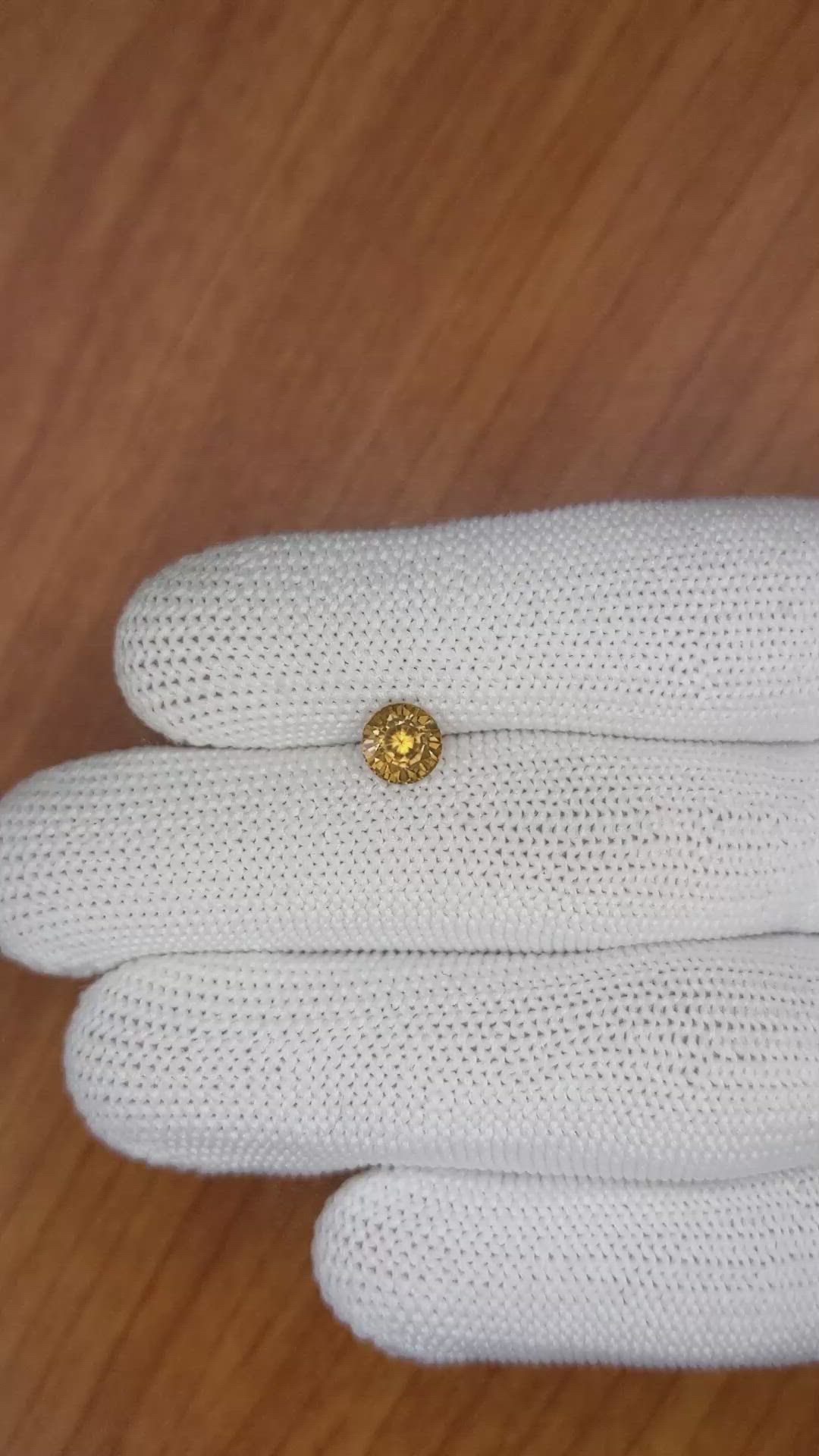 1.49 Ct. Zircon from Ceylon (Sri Lanka) Size Video