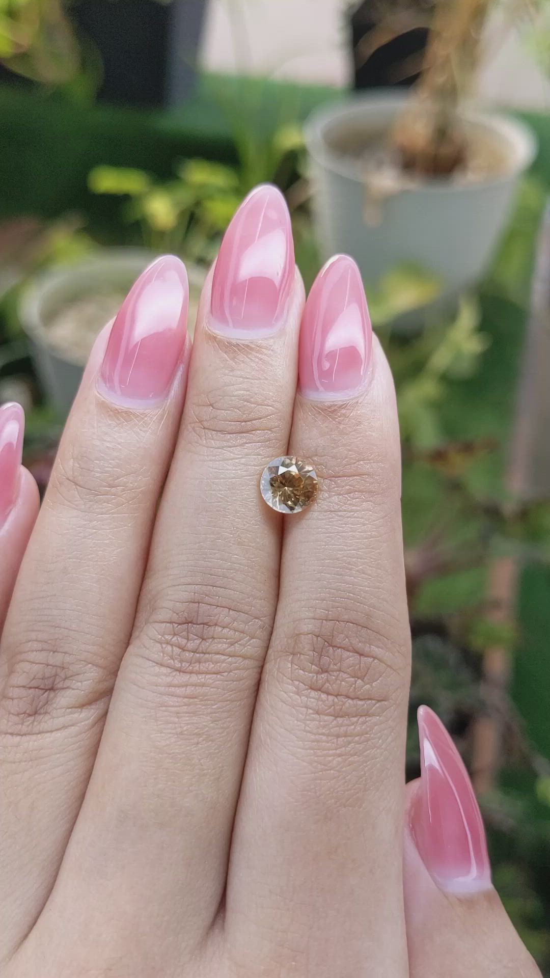 1.82 Ct. Zircon from Ceylon (Sri Lanka) Size Video