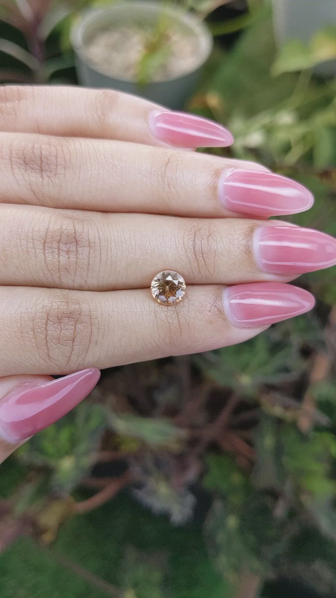 1.82 Ct. Zircon from Ceylon (Sri Lanka) Size Video