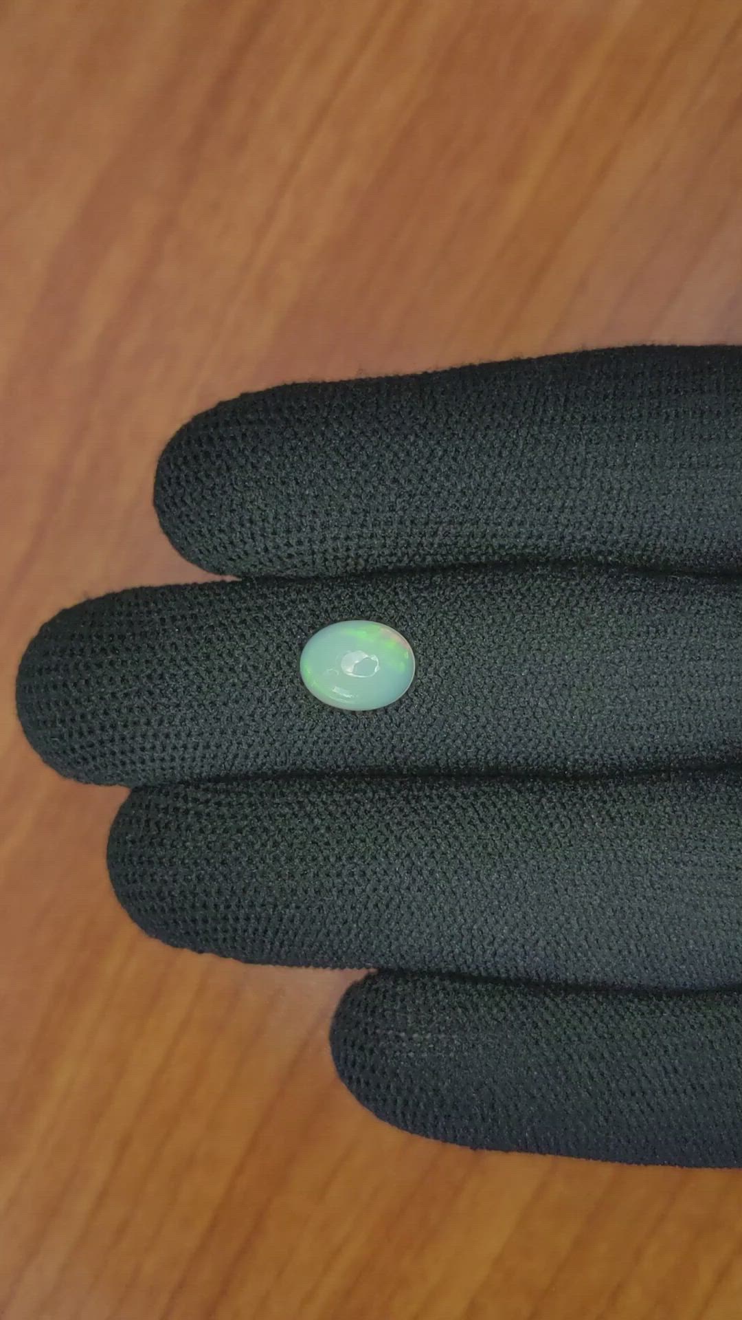 1.13 Ct. Cabochon White Opal from Australia Size Video