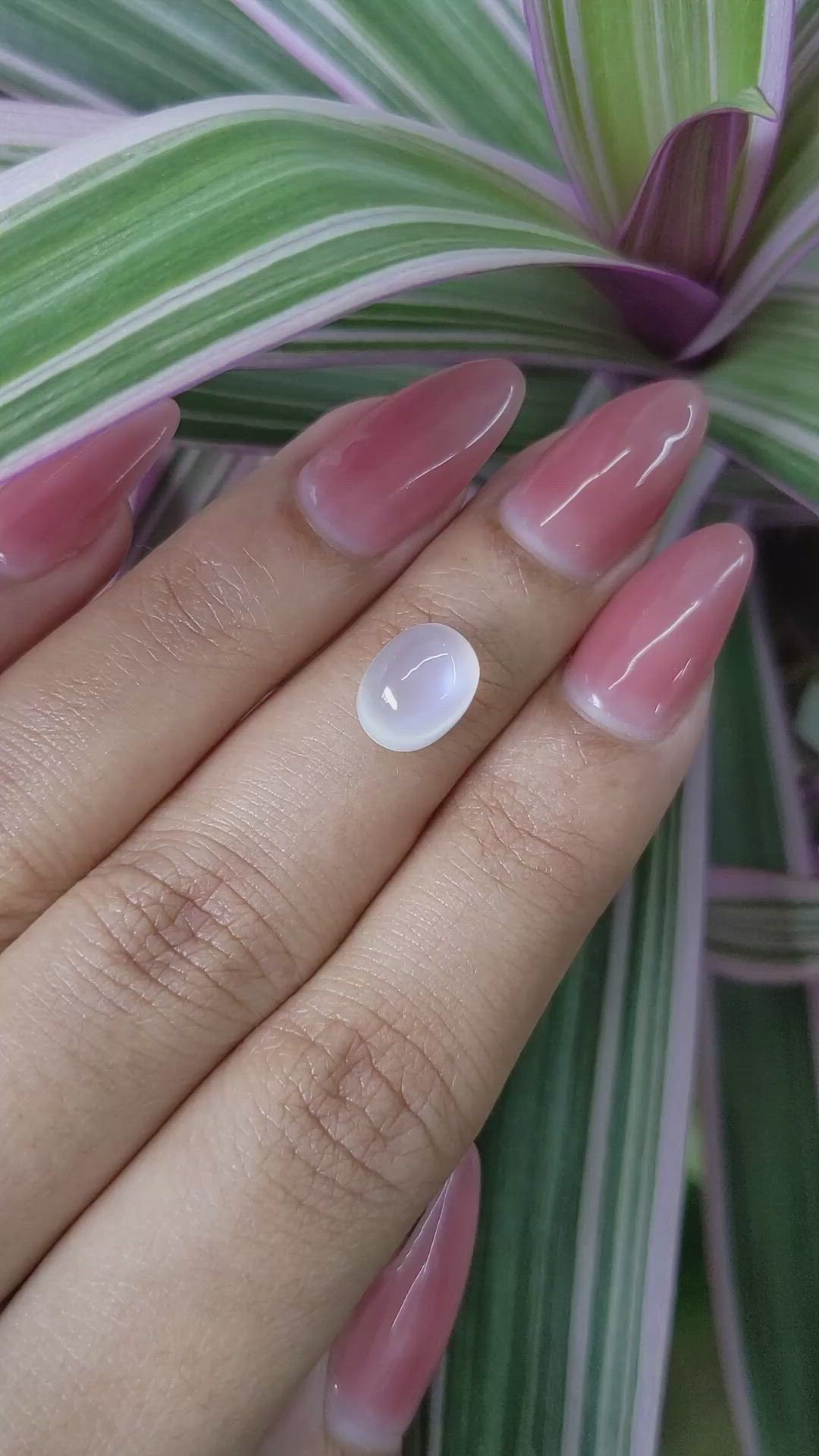 3.06 Ct. Cabochon Moonstone from Madagascar Size Video