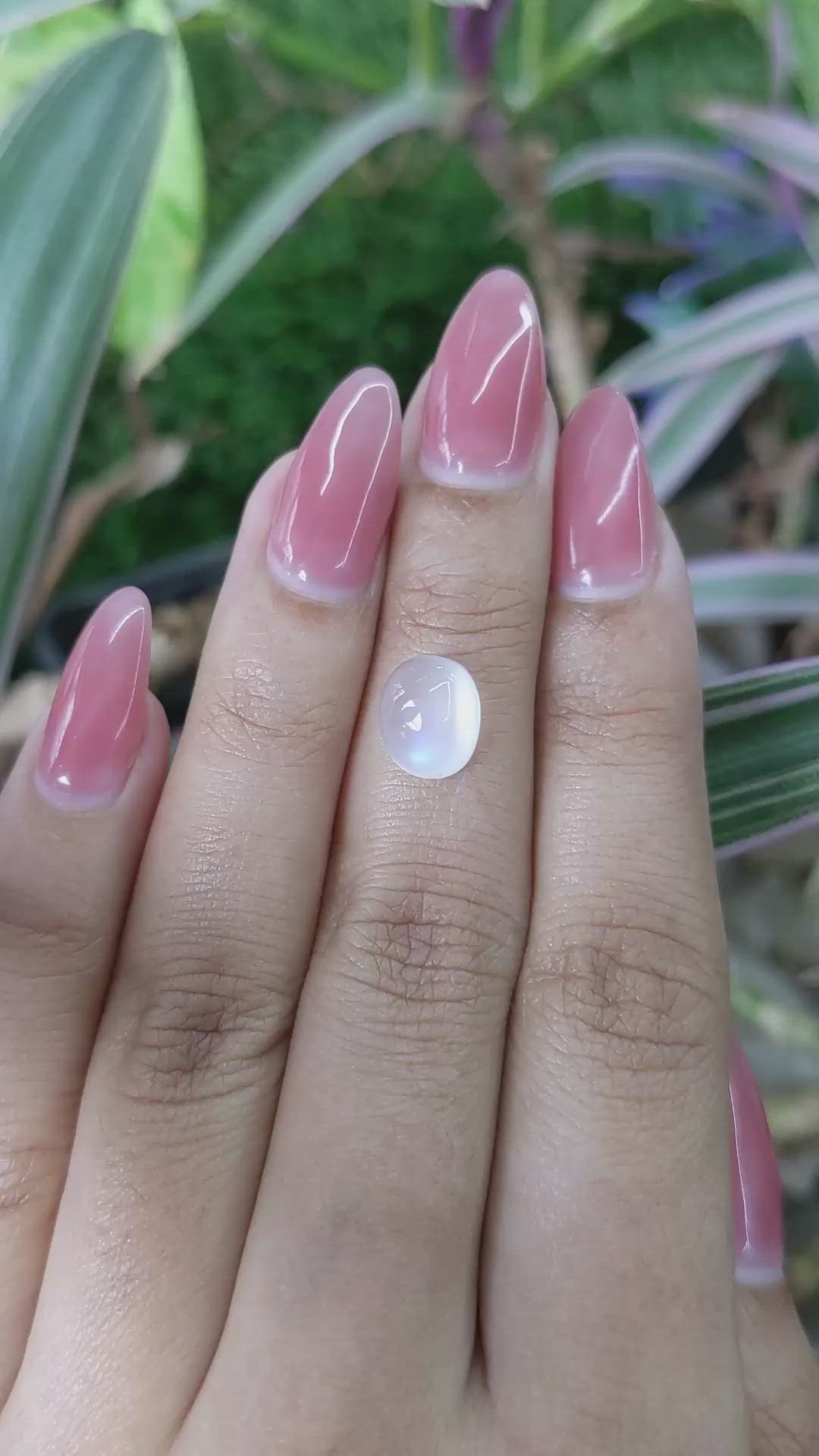 3.06 Ct. Cabochon Moonstone from Madagascar Size Video