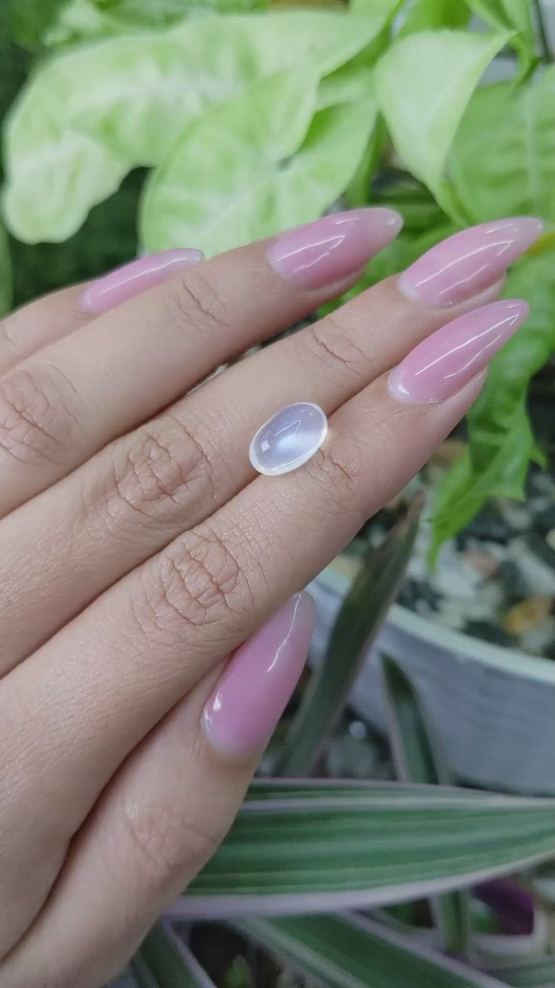 3.06 Ct. Cabochon Moonstone from Madagascar Size Video