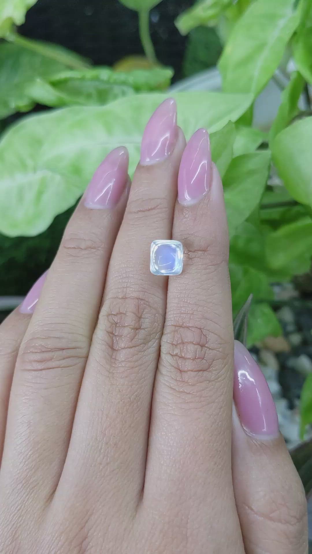 2.52 Ct. Cabochon Moonstone from Madagascar Size Video