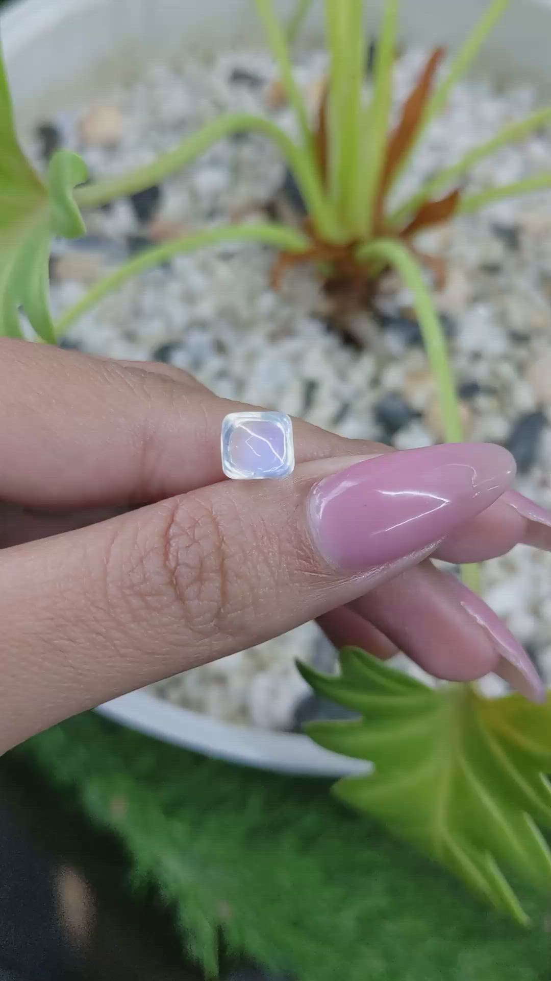 2.52 Ct. Cabochon Moonstone from Madagascar Size Video