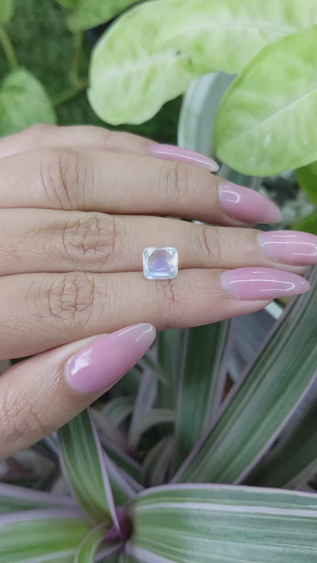 2.52 Ct. Cabochon Moonstone from Madagascar Size Video