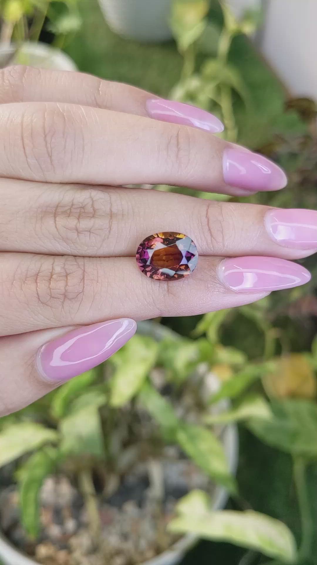 4.37 Ct. Ametrine from Ceylon (Sri Lanka) Size Video