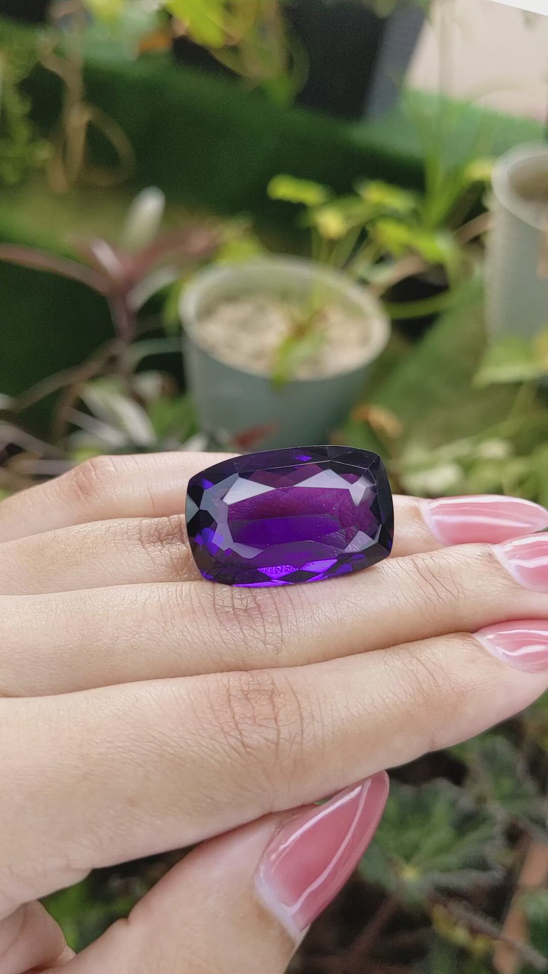 48.43 Ct. Amethyst from Ceylon (Sri Lanka) Size Video
