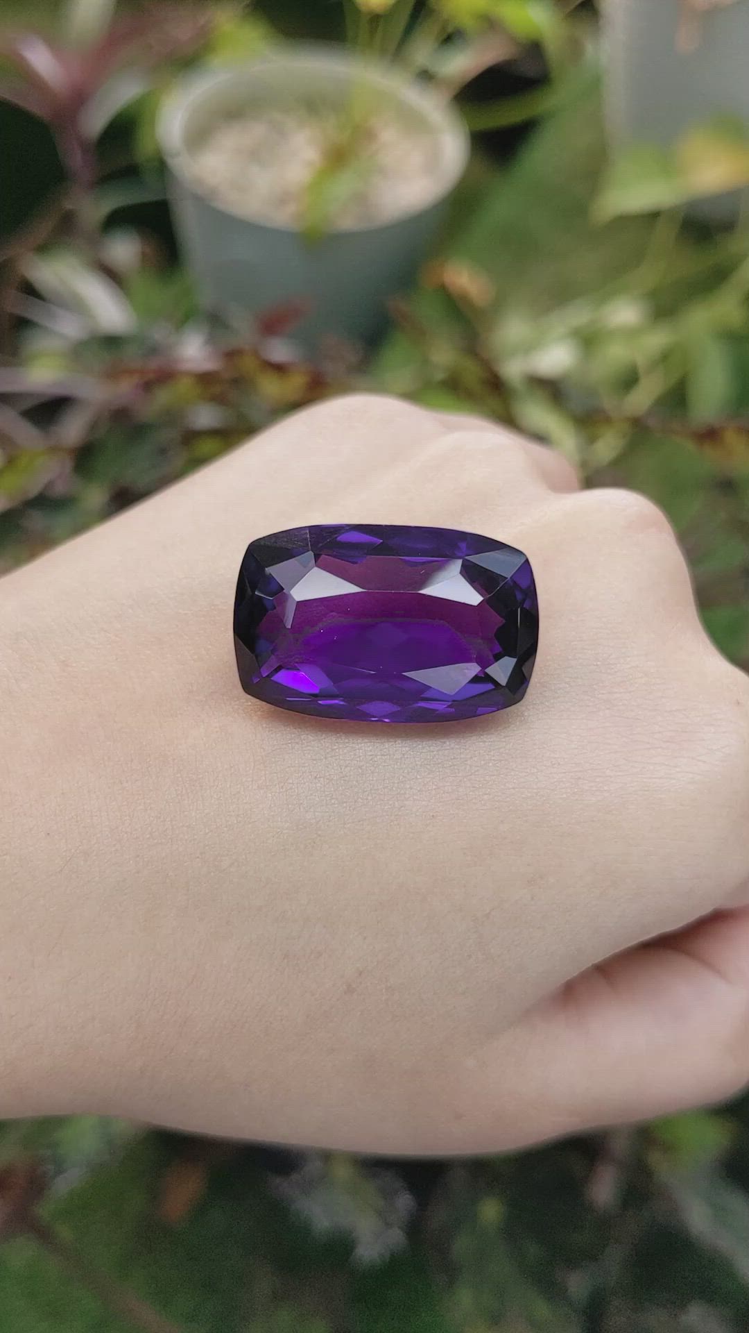 48.43 Ct. Amethyst from Ceylon (Sri Lanka) Size Video