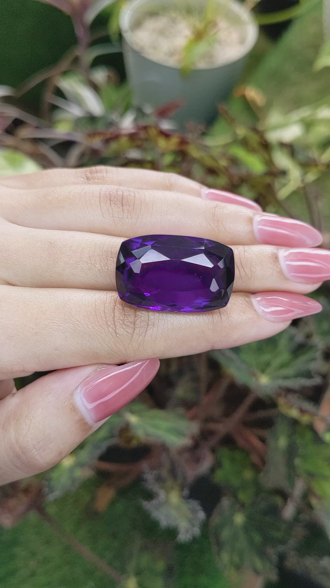48.43 Ct. Amethyst from Ceylon (Sri Lanka) Size Video
