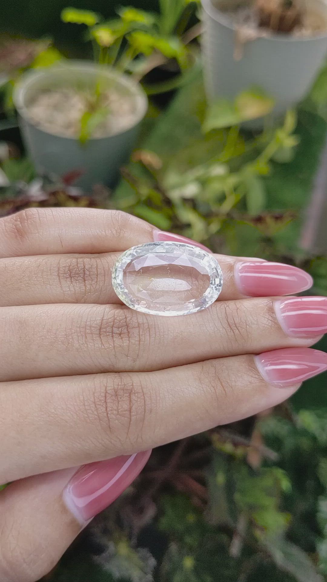 30.69 Ct. White Opal from Madagascar Size Video