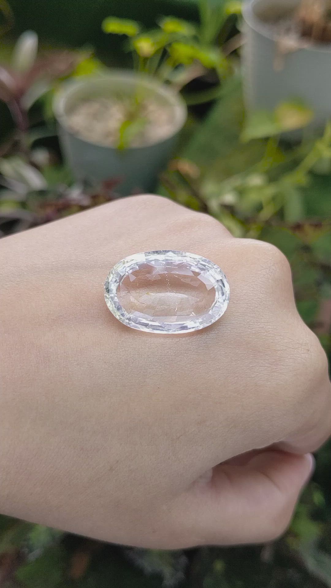 30.69 Ct. White Opal from Madagascar Size Video