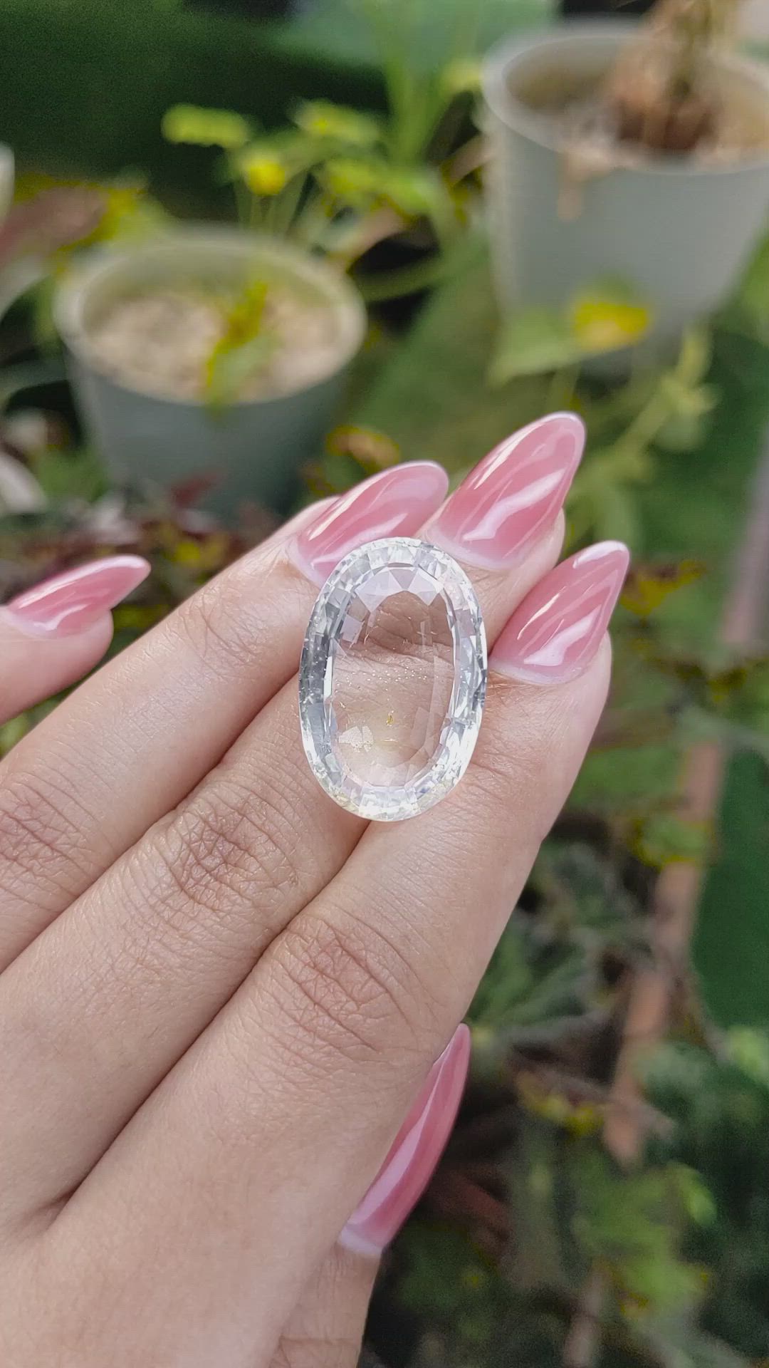 30.69 Ct. White Opal from Madagascar Size Video