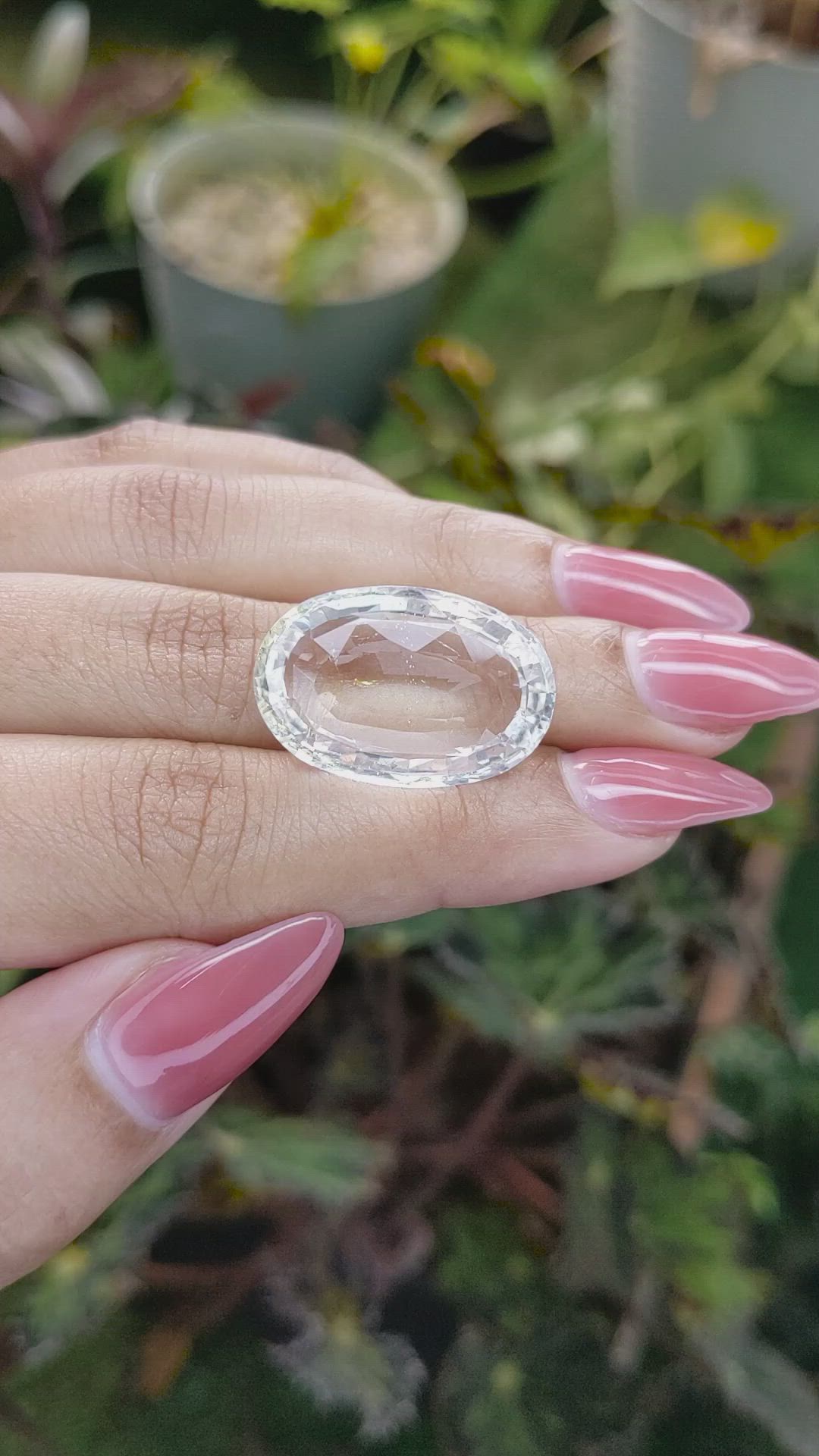 30.69 Ct. White Opal from Madagascar Size Video