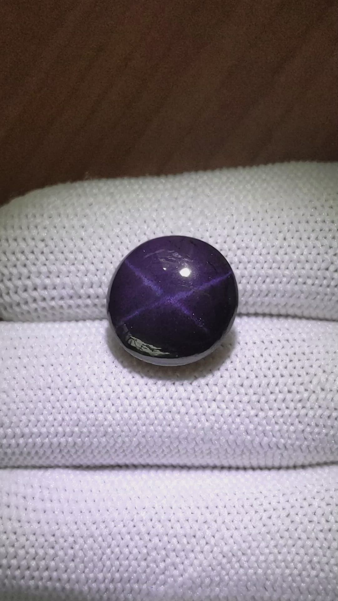 18.24 Ct. Purple Star Garnet from Ceylon (Sri Lanka) Size Video