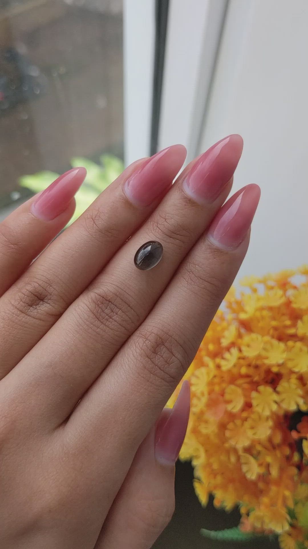 1.78 Ct. Cabochon Kornerupine from Ceylon (Sri Lanka) Size Video