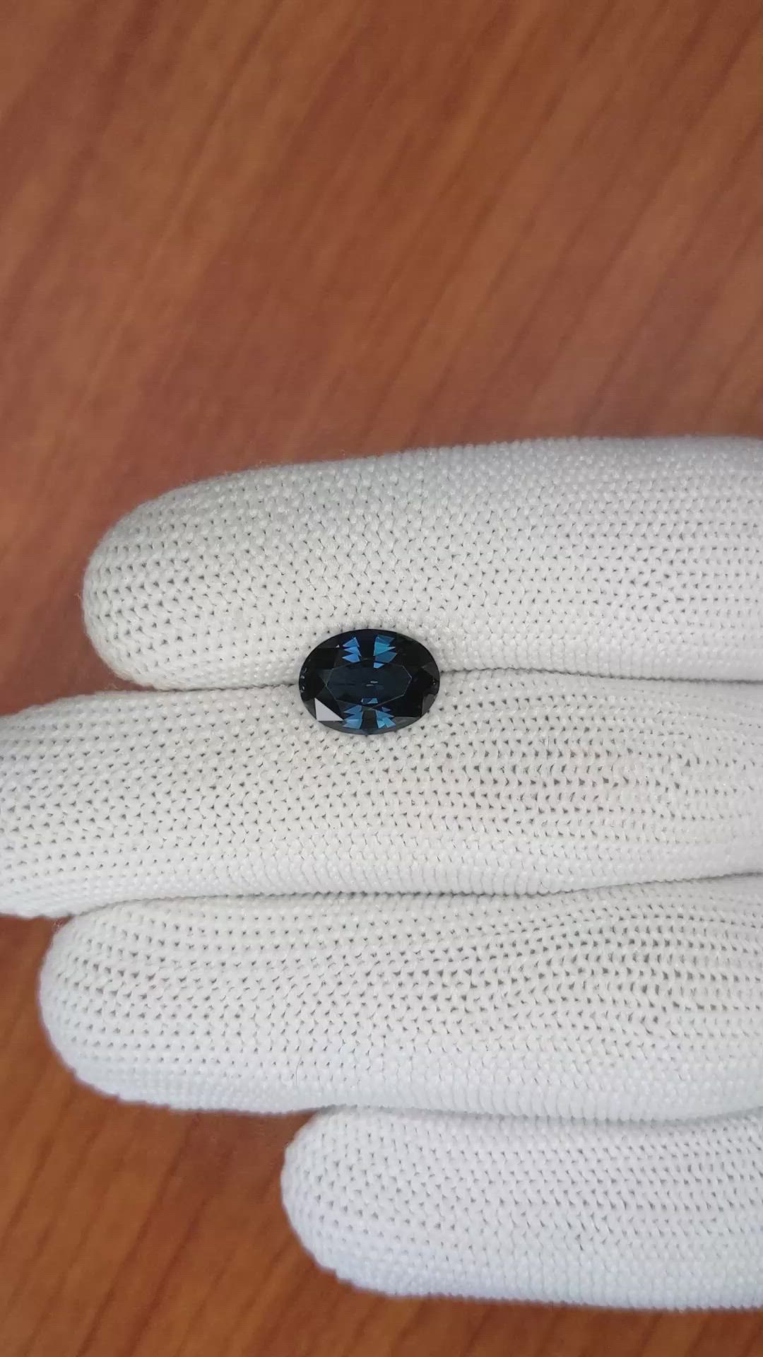 3.07 Ct. Cobalt Spinel from Ceylon (Sri Lanka) Size Video