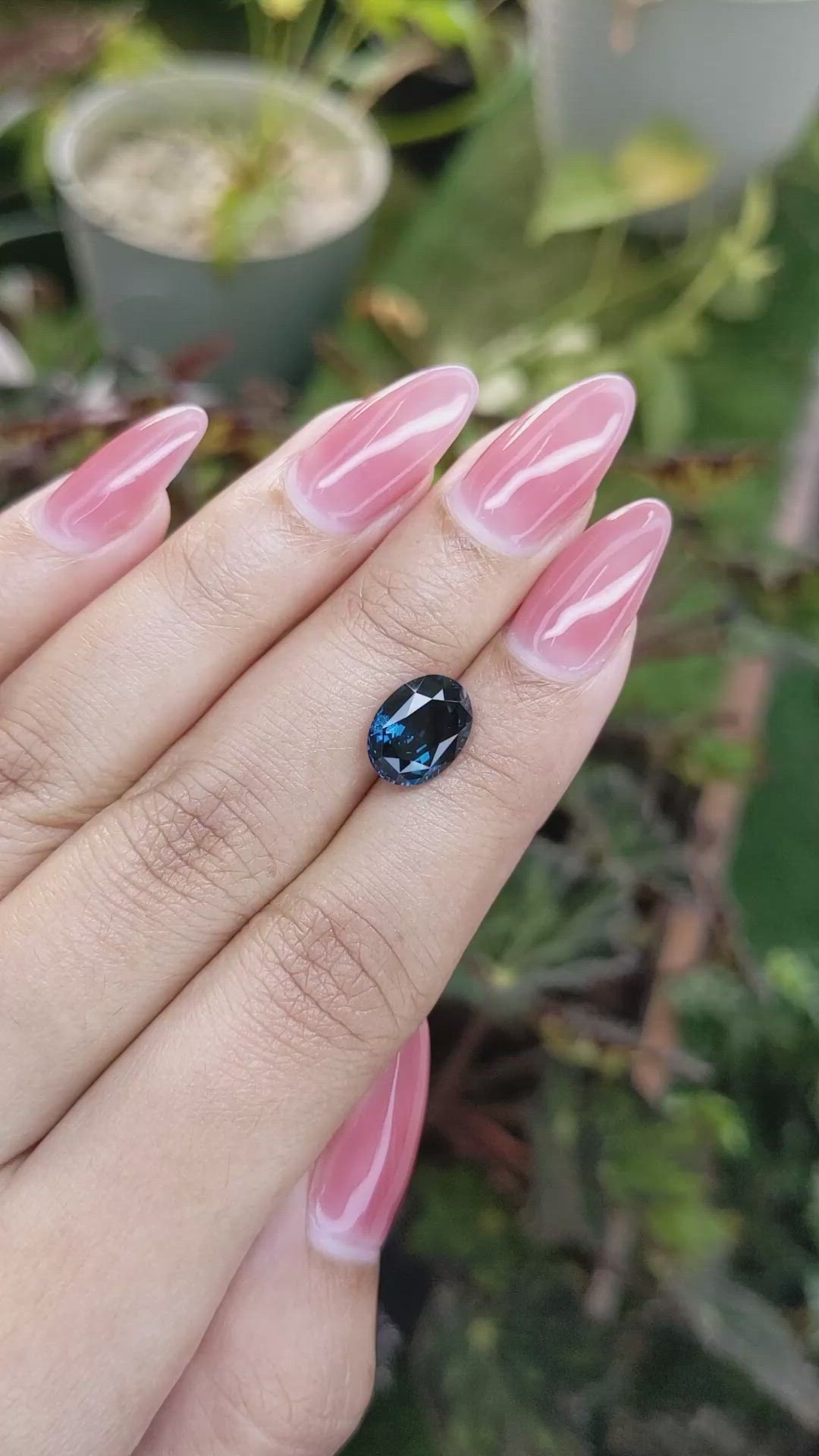 3.07 Ct. Cobalt Spinel from Ceylon (Sri Lanka) Size Video