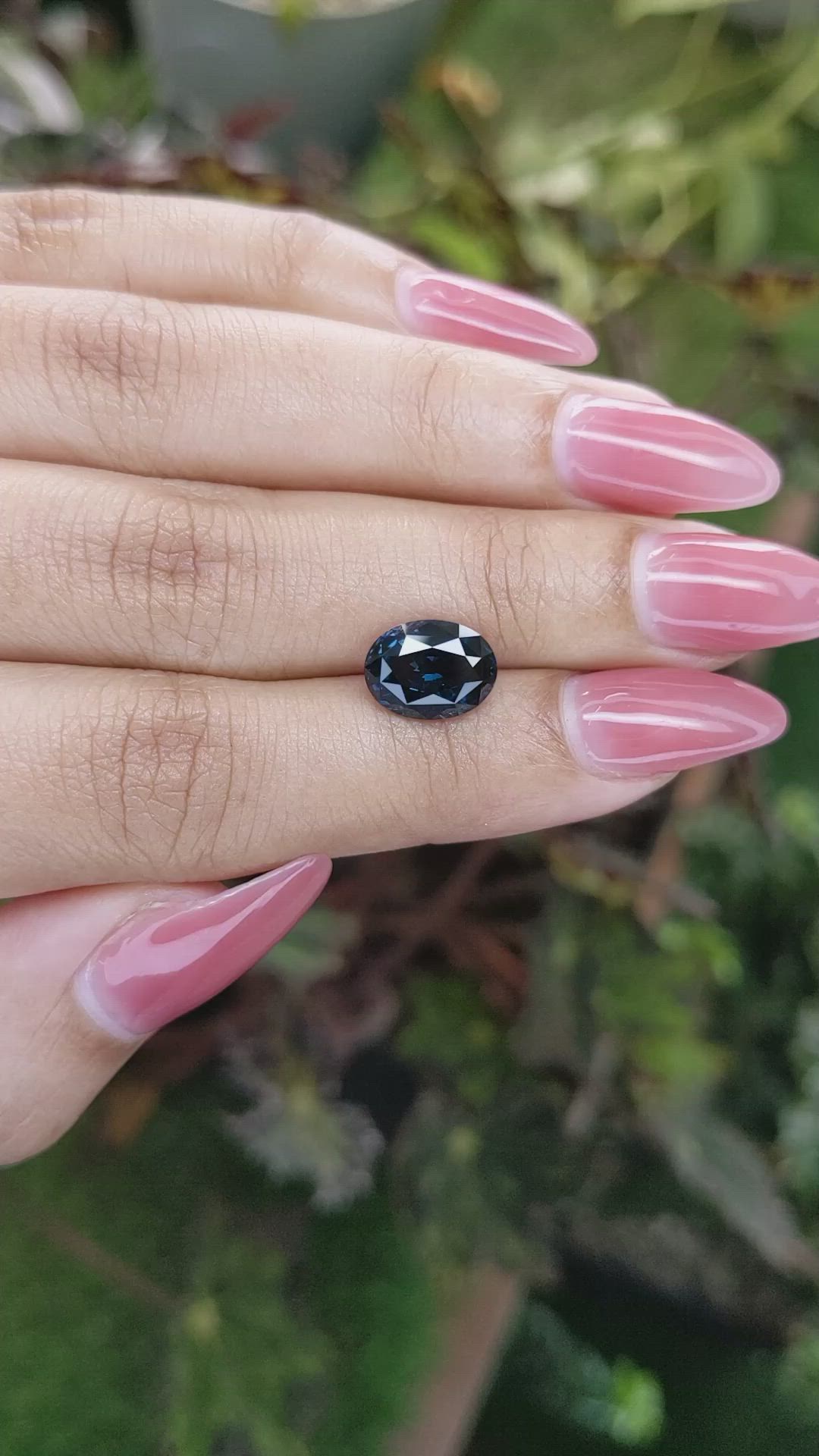 3.07 Ct. Cobalt Spinel from Ceylon (Sri Lanka) Size Video