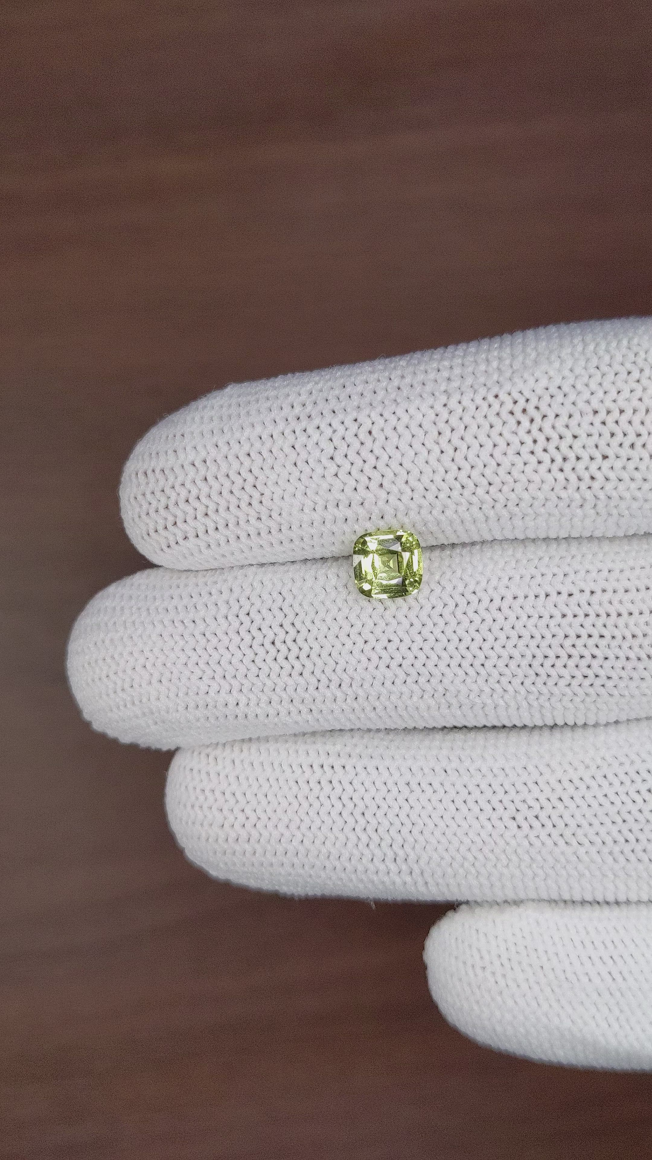 1.06 Ct. Chrysoberyl from Tanzania Size Video