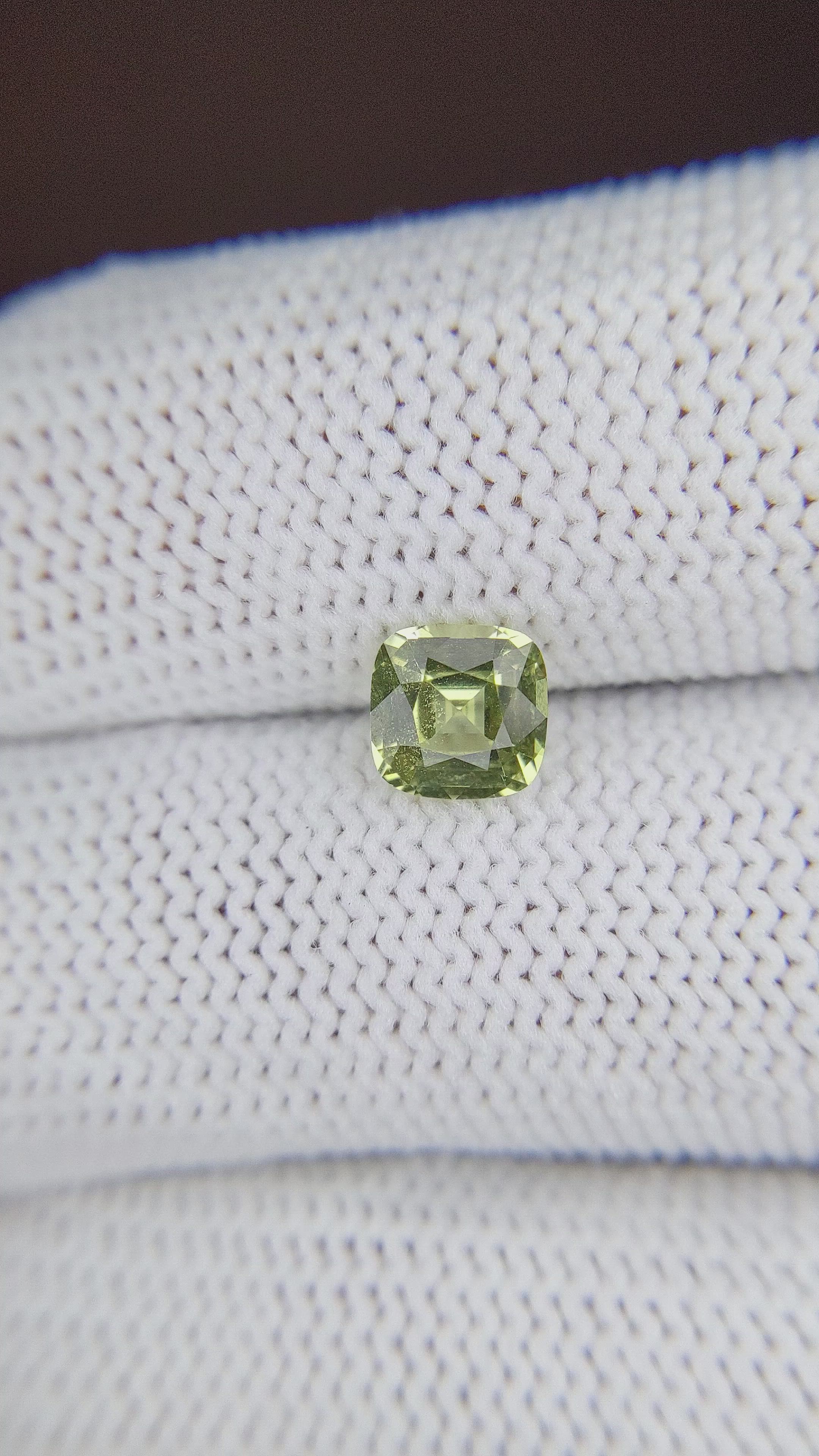 1.06 Ct. Chrysoberyl from Tanzania Size Video