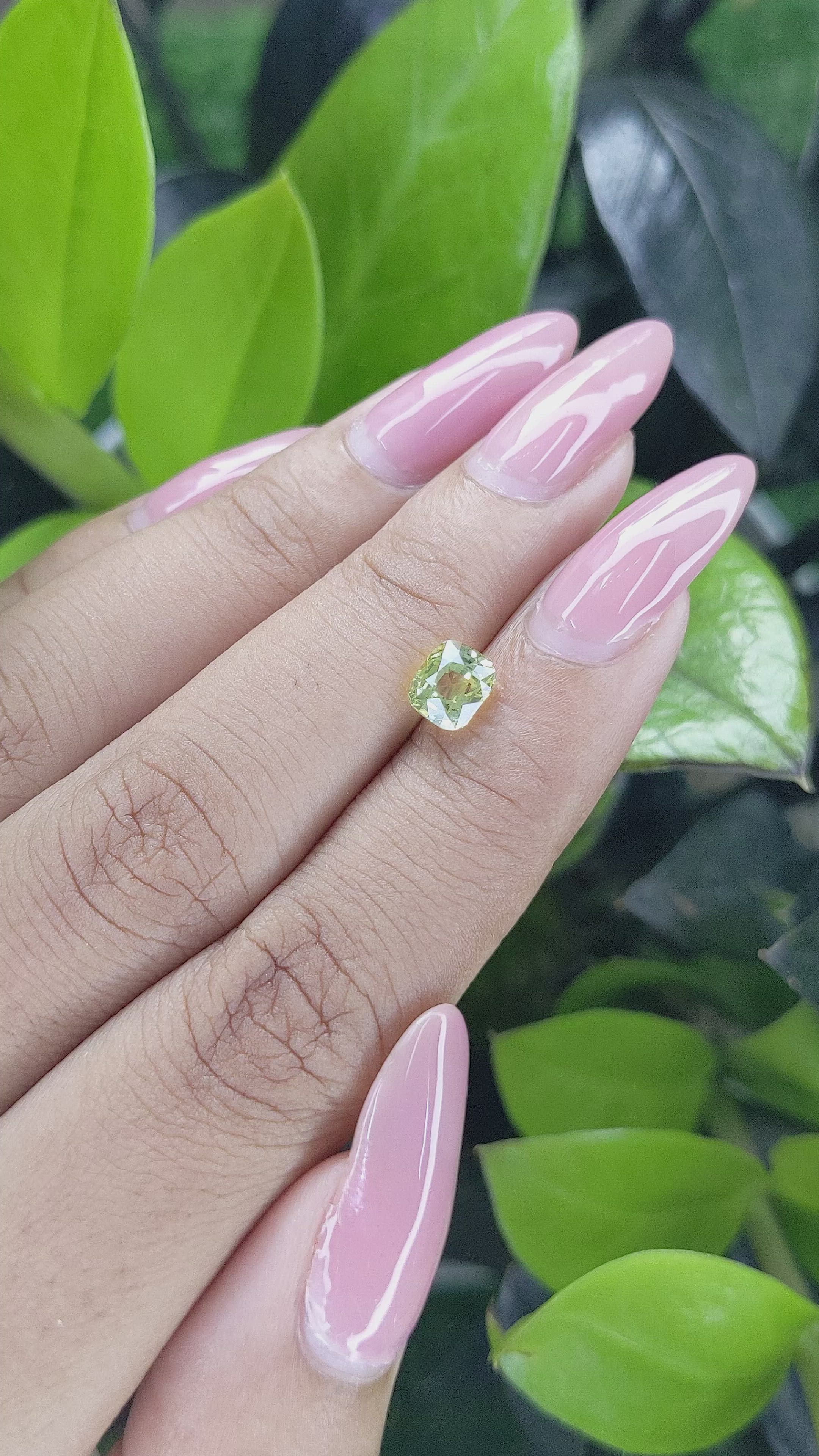 1.20 Ct. Chrysoberyl from Tanzania Size Video