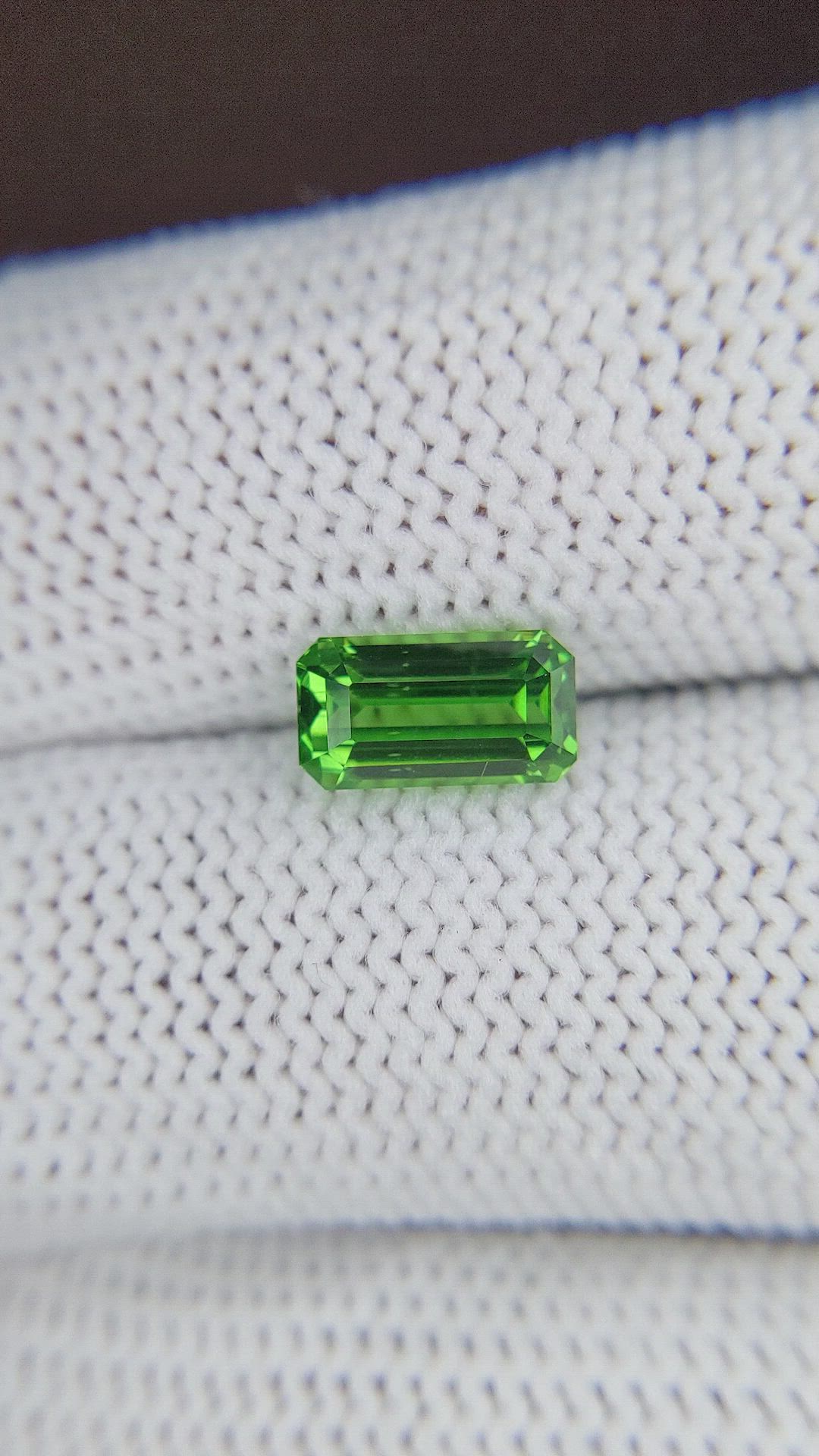 2.01 Ct. Tsavorite Garnet from Tanzania Size Video