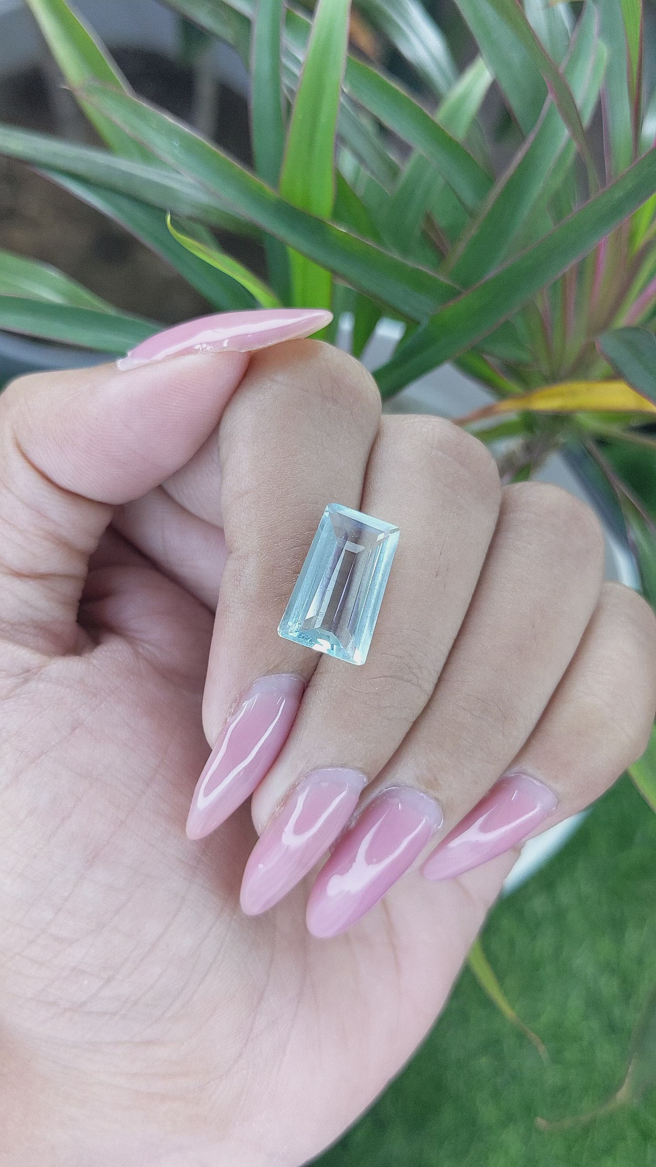 5.62 Ct. Aquamarine from Tanzania Size Video