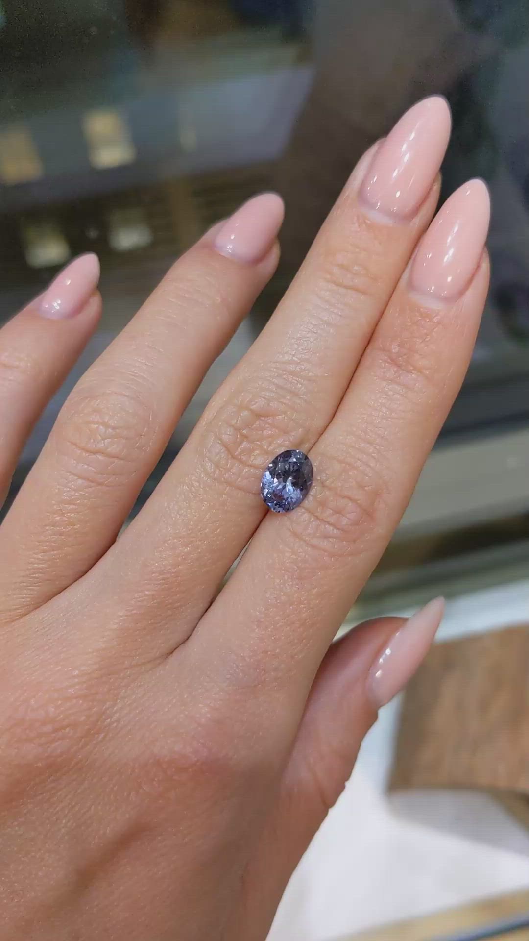 1.57 Ct. Spinel from Ceylon (Sri Lanka) Size Video